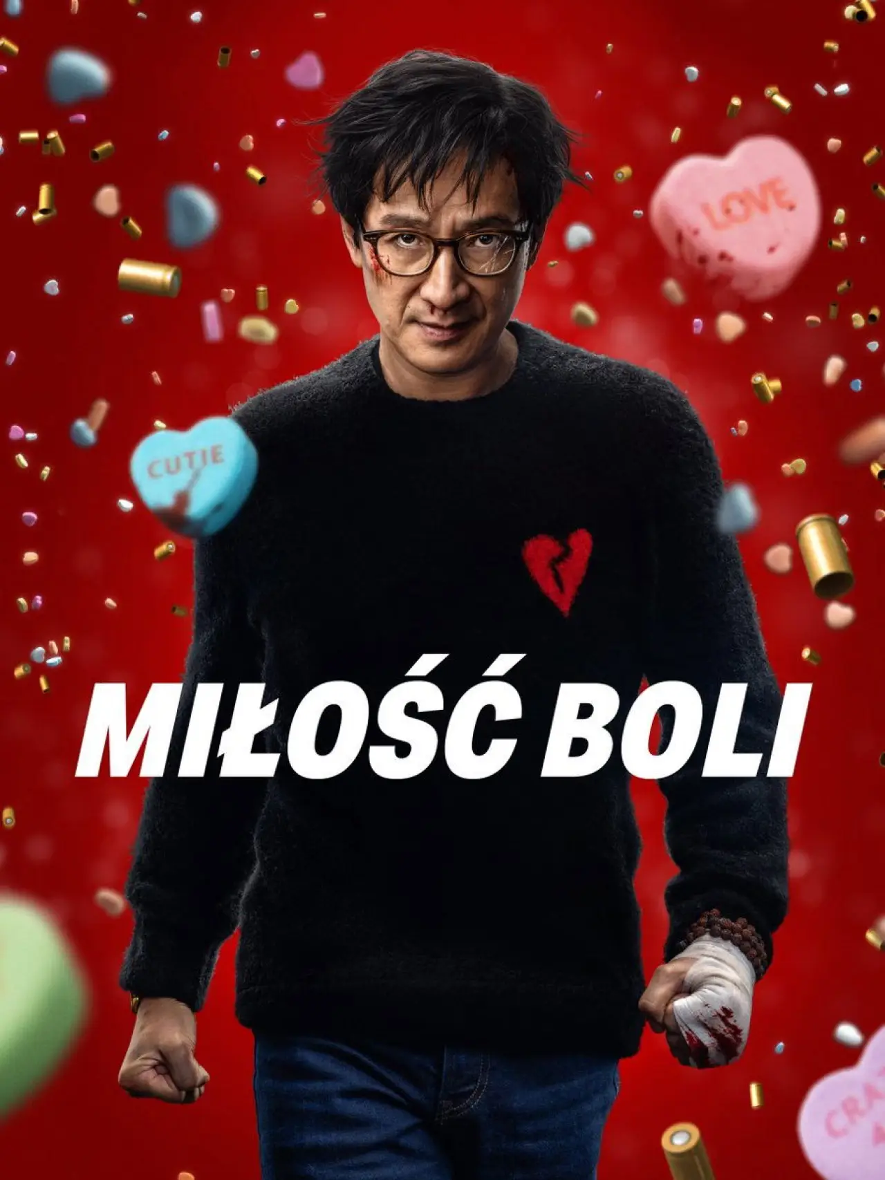 Plakat filmowy "Miłość boli"