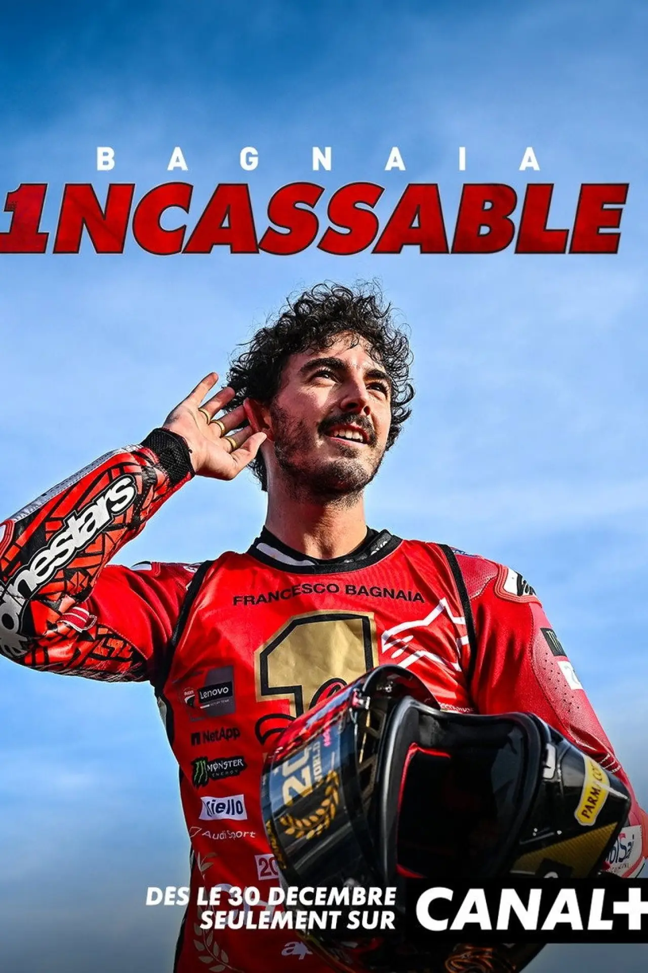Plakat filmowy "Rétro MotoGP 2023 - Bagnaia, l