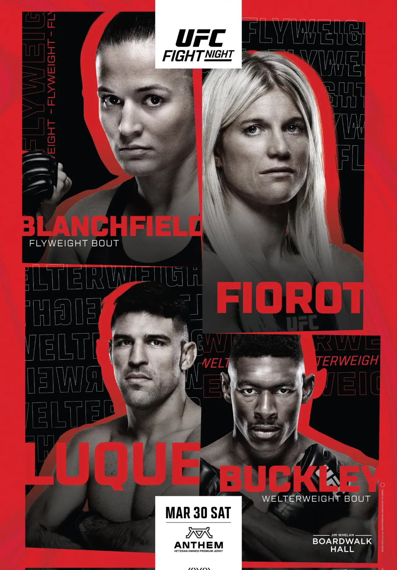 Plakat filmowy "UFC on ESPN 54: Blanchfield vs. Fiorot"