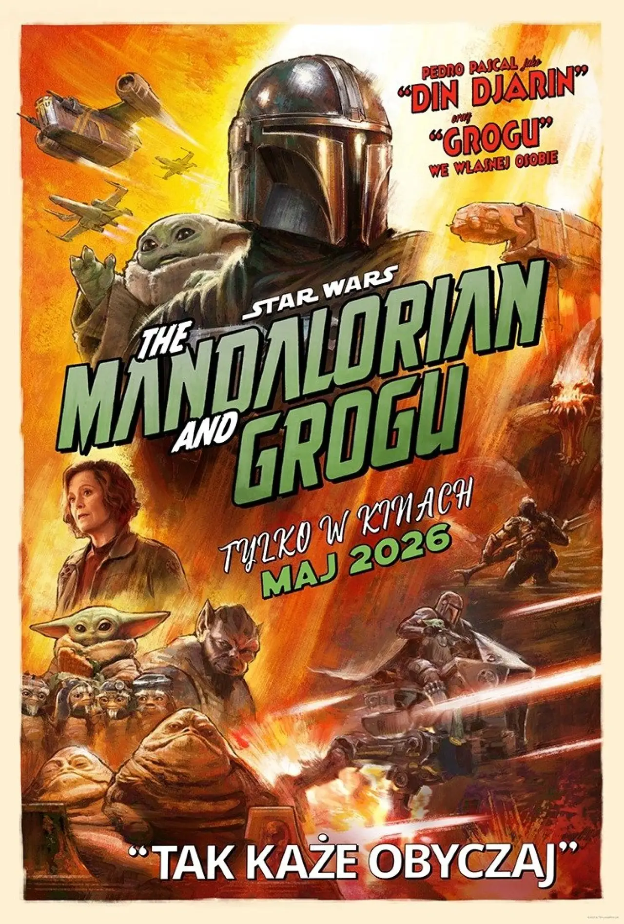 Plakat filmowy "Star Wars: The Mandalorian and Grogu"