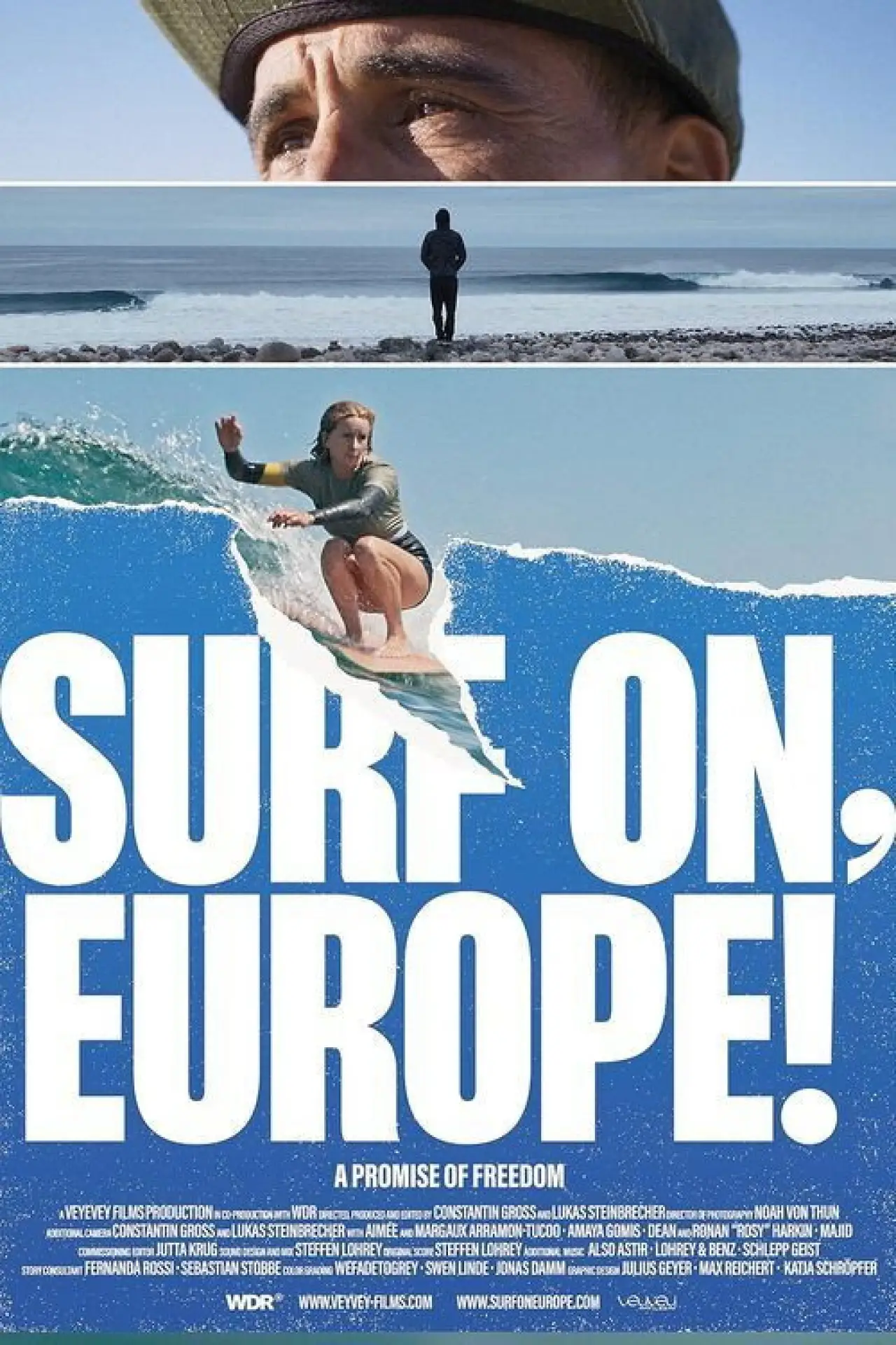 Plakat filmowy "Surf on, Europe!"
