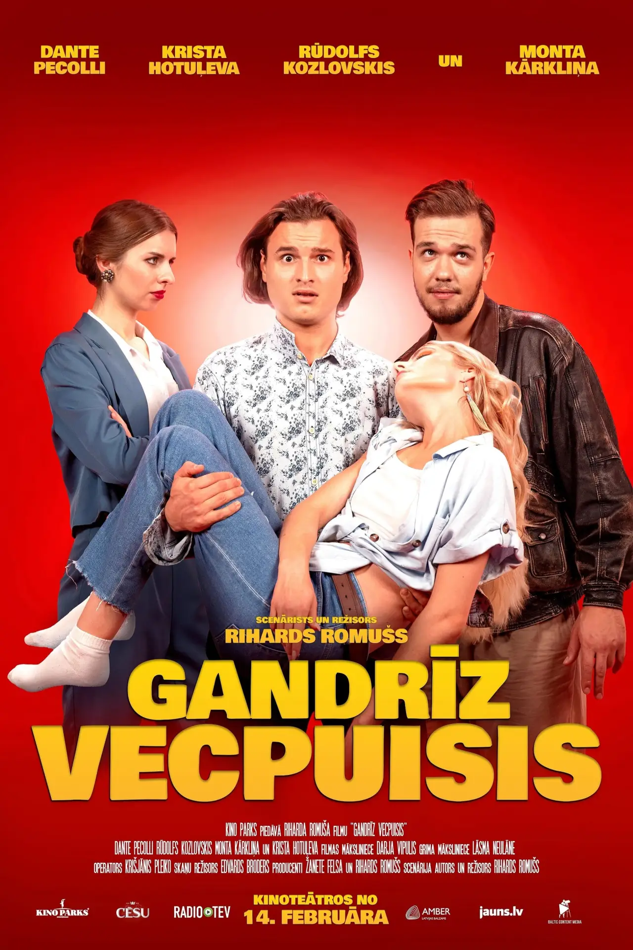Plakat filmowy "Gandrīz vecpuisis"