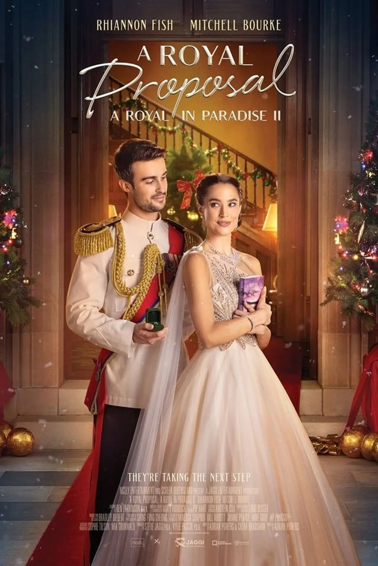 Plakat filmowy "A Christmas Castle Proposal: A Royal in Paradise 2"