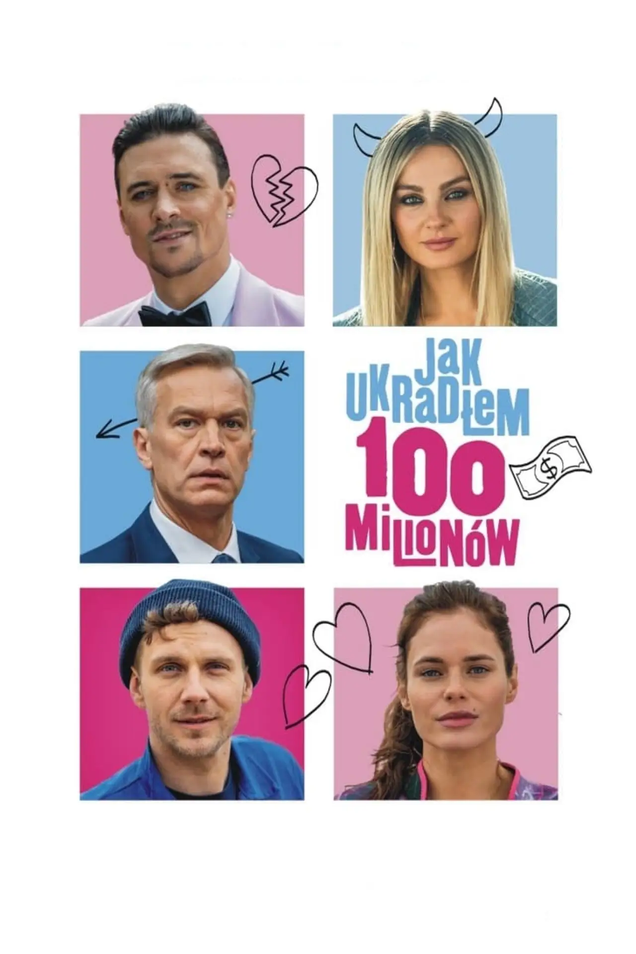 Plakat filmowy "Jak ukradłem 100 milionów"
