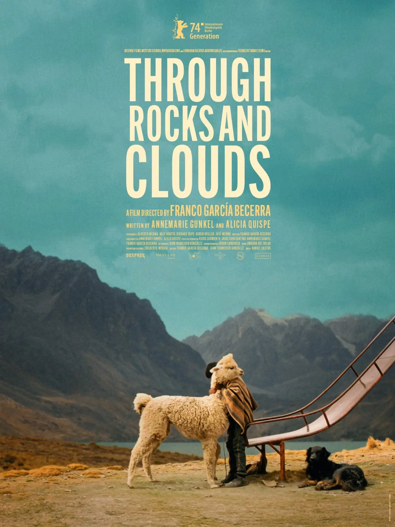 Plakat filmowy "Poprzez skały i chmury"