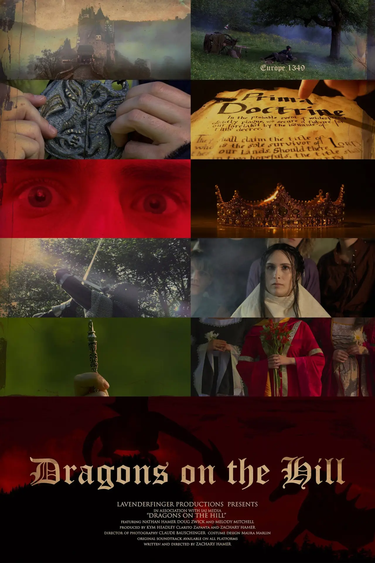 Plakat filmowy "Dragons on the Hill"
