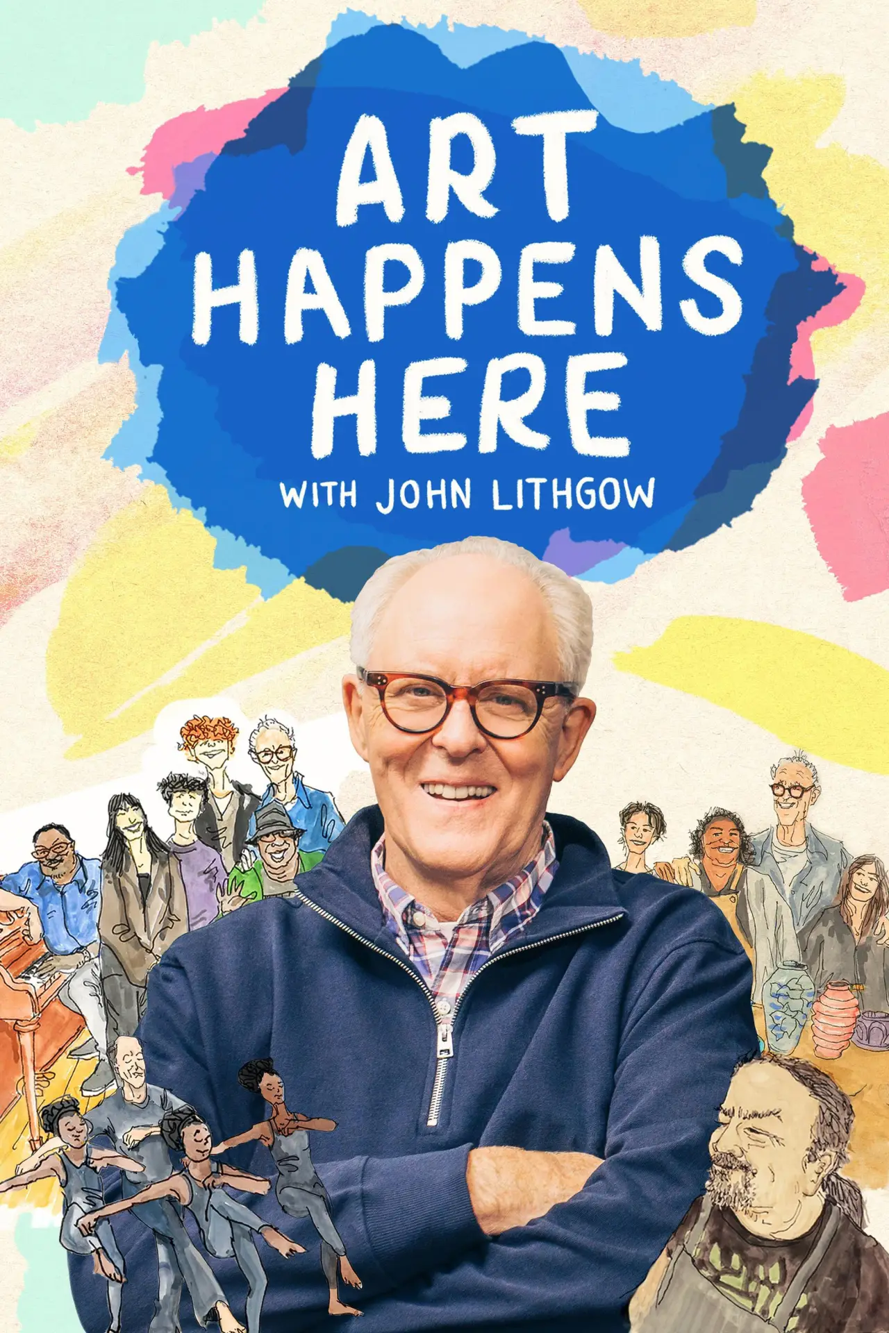 Plakat filmowy "Art Happens Here with John Lithgow"
