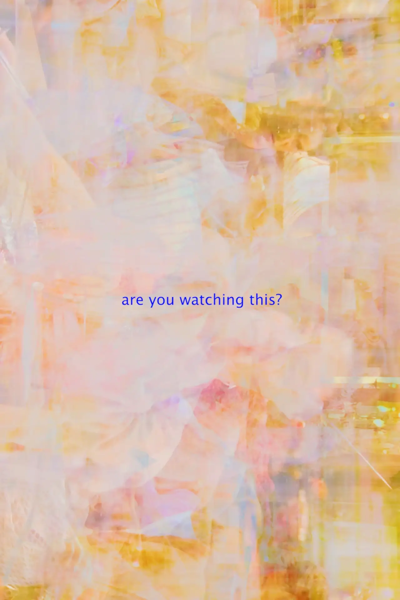 Plakat filmowy "are you watching this?"