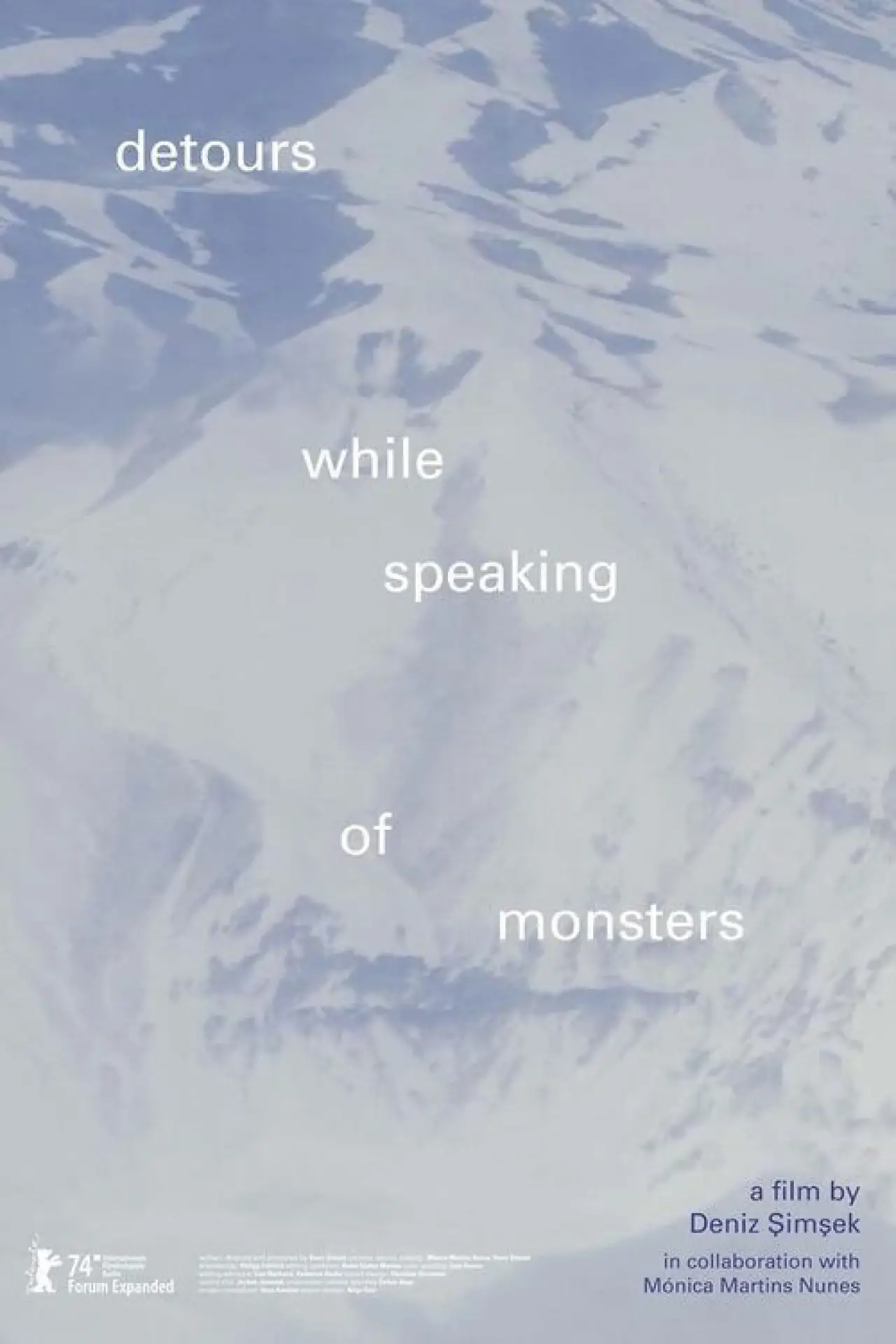 Plakat filmowy "detours while speaking of monsters"