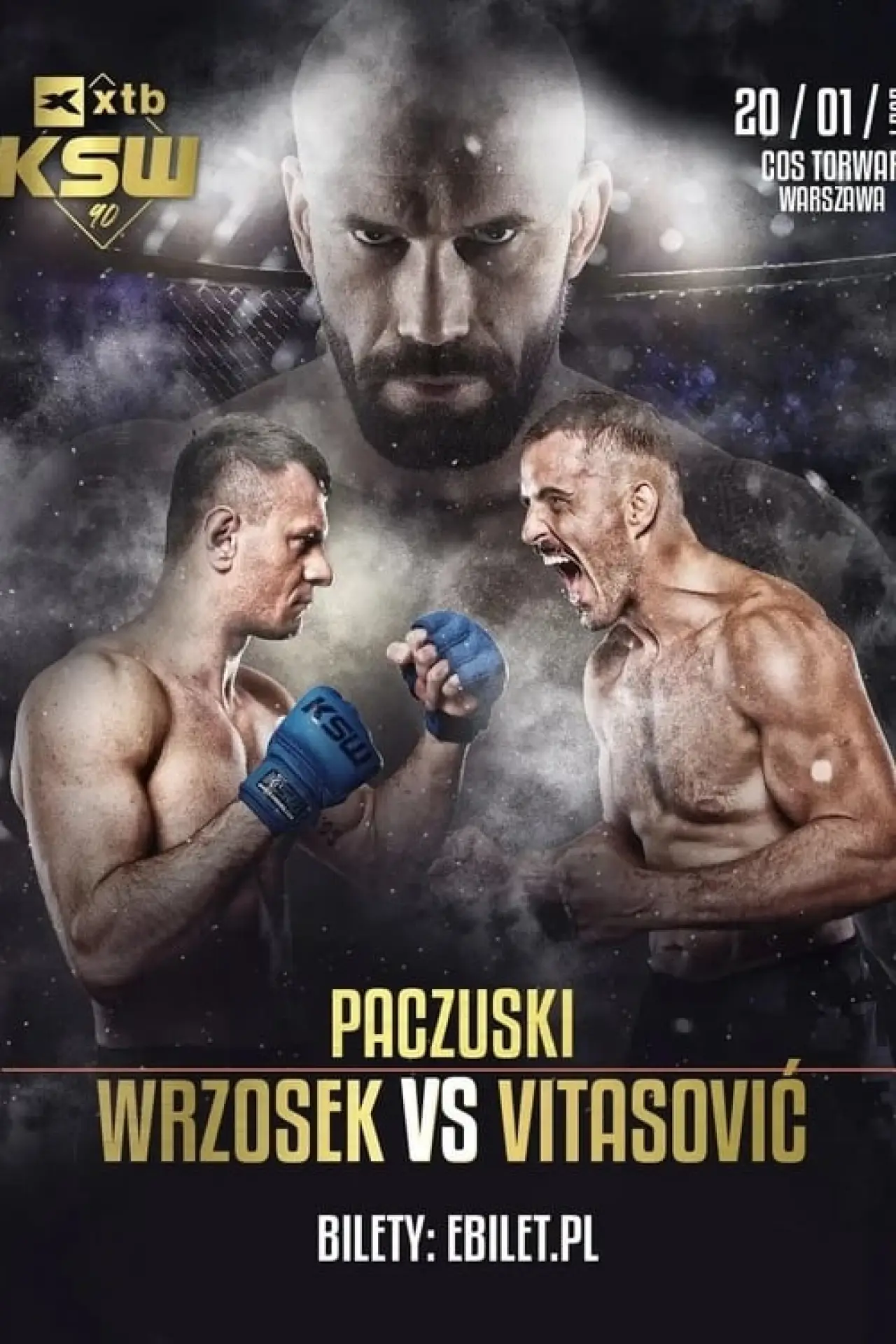 Plakat filmowy "KSW 90: Wrzosek vs. Vitasović"