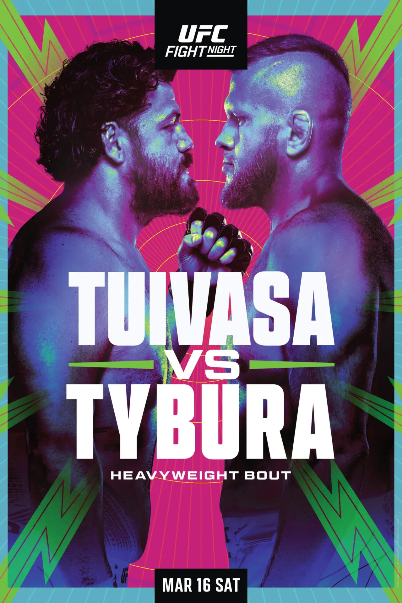 Plakat filmowy "UFC Fight Night 239: Tuivasa vs. Tybura"
