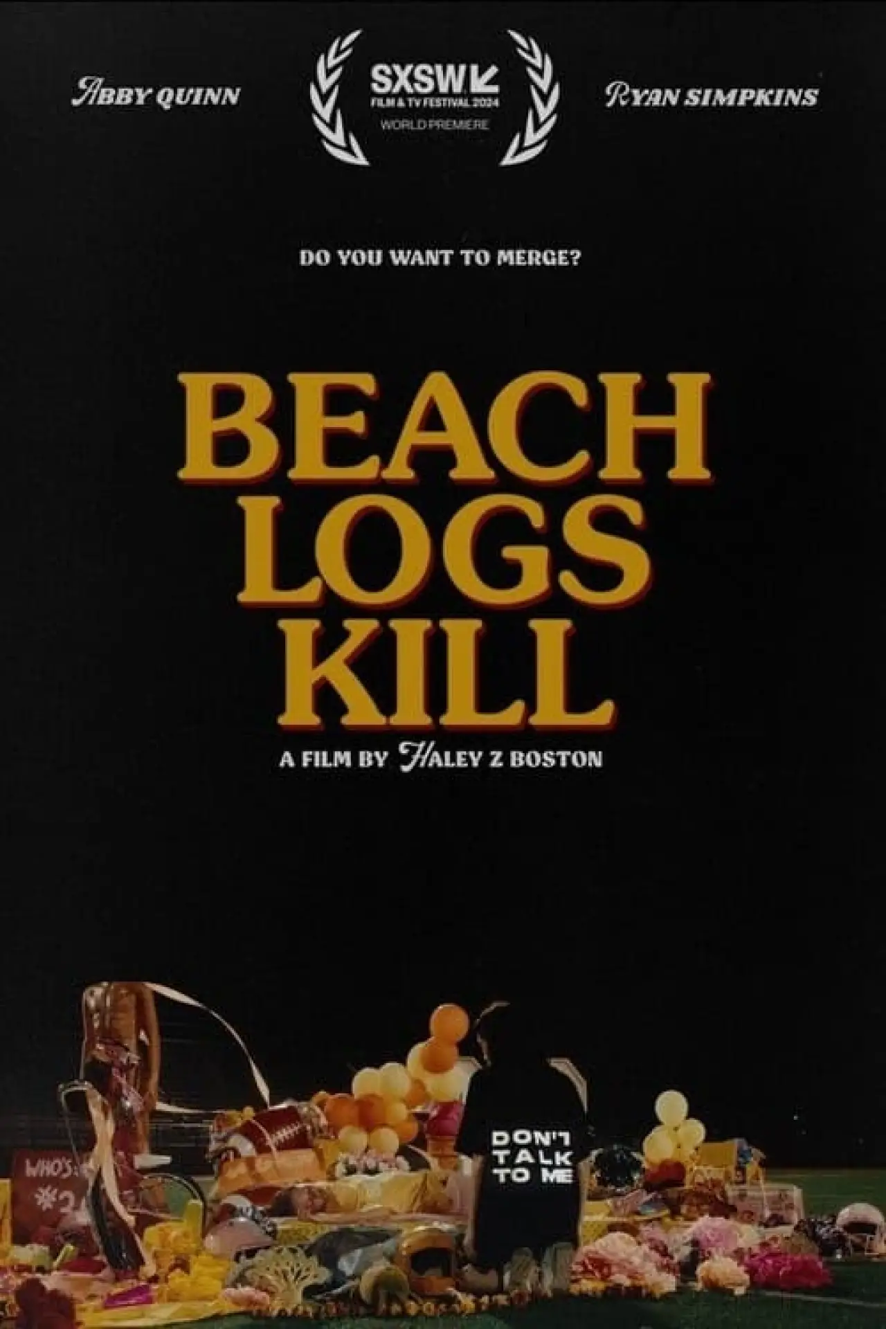 Plakat filmowy "Beach Logs Kill"
