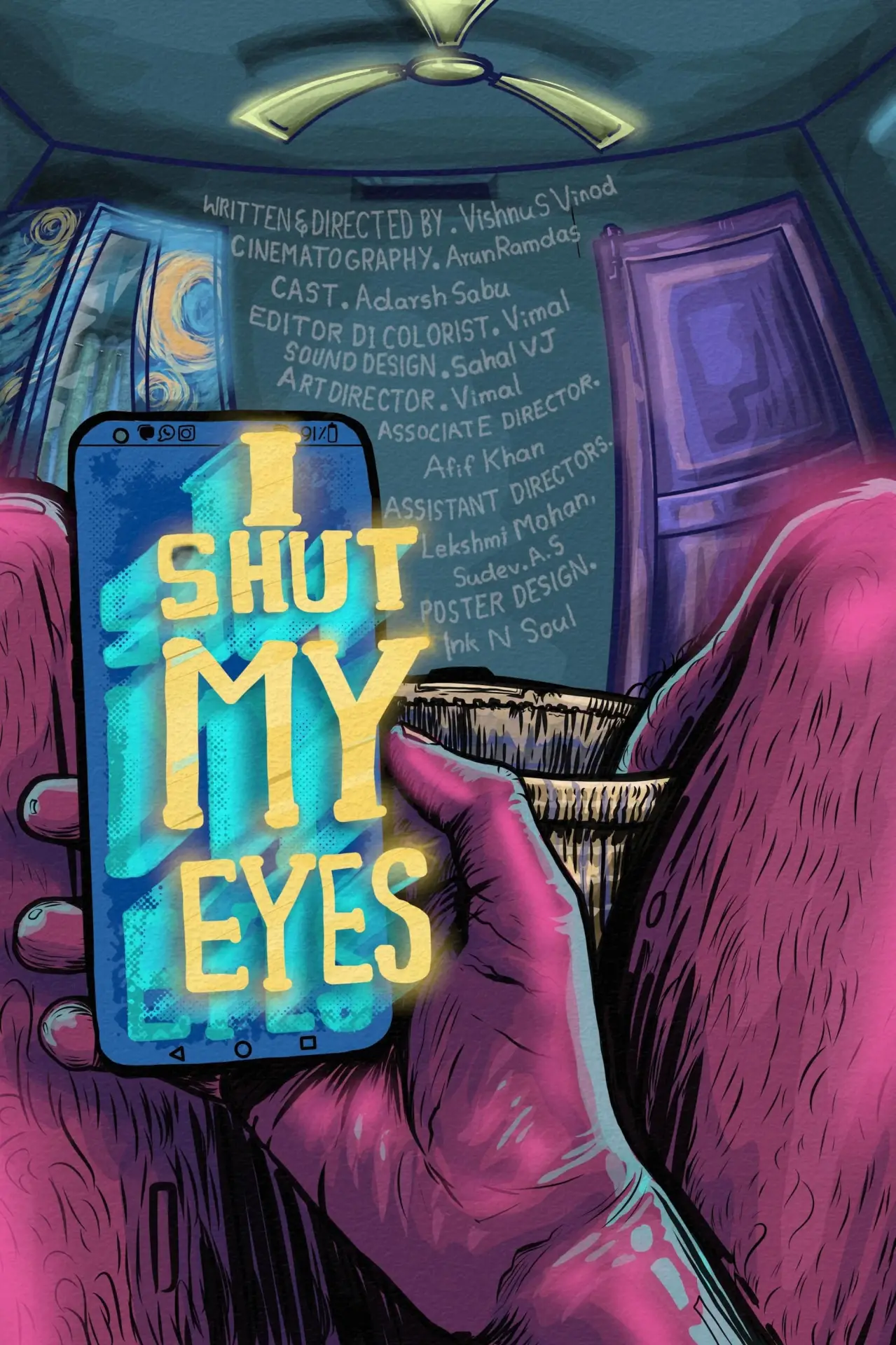 Plakat filmowy "I shut my eyes"
