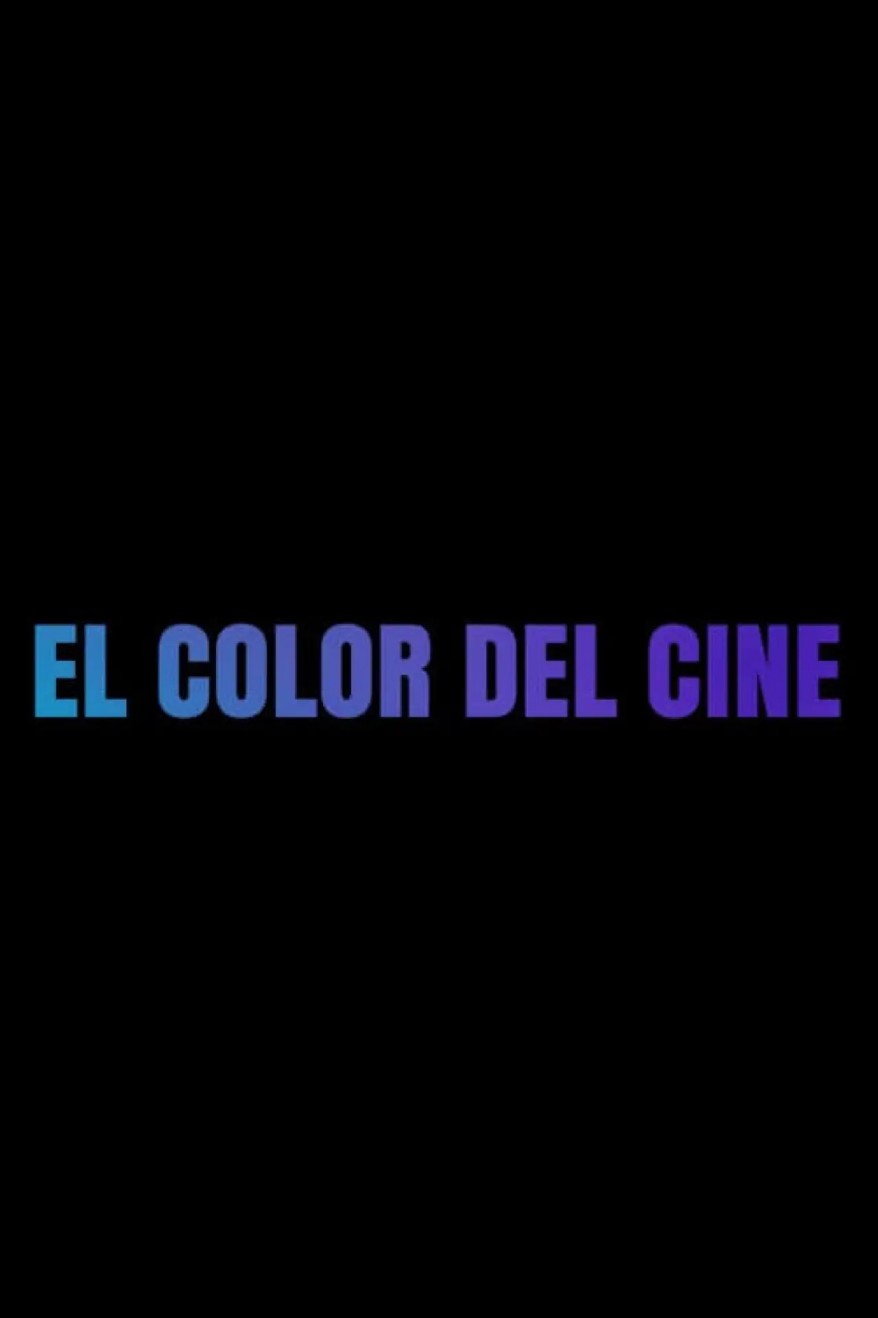 Plakat filmowy "El color del cine"