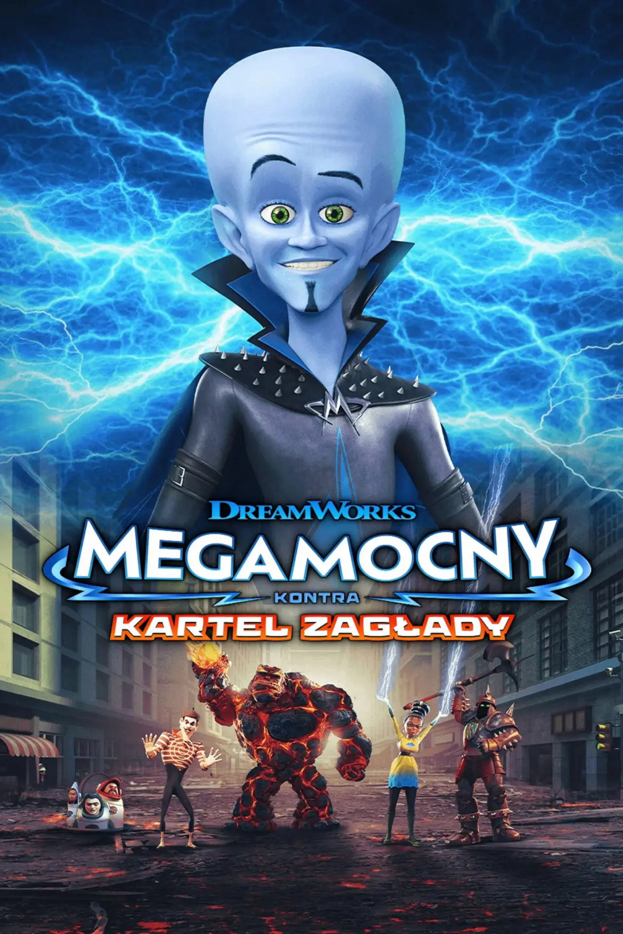 Plakat filmowy "Megamocny kontra Kartel Zagłady"