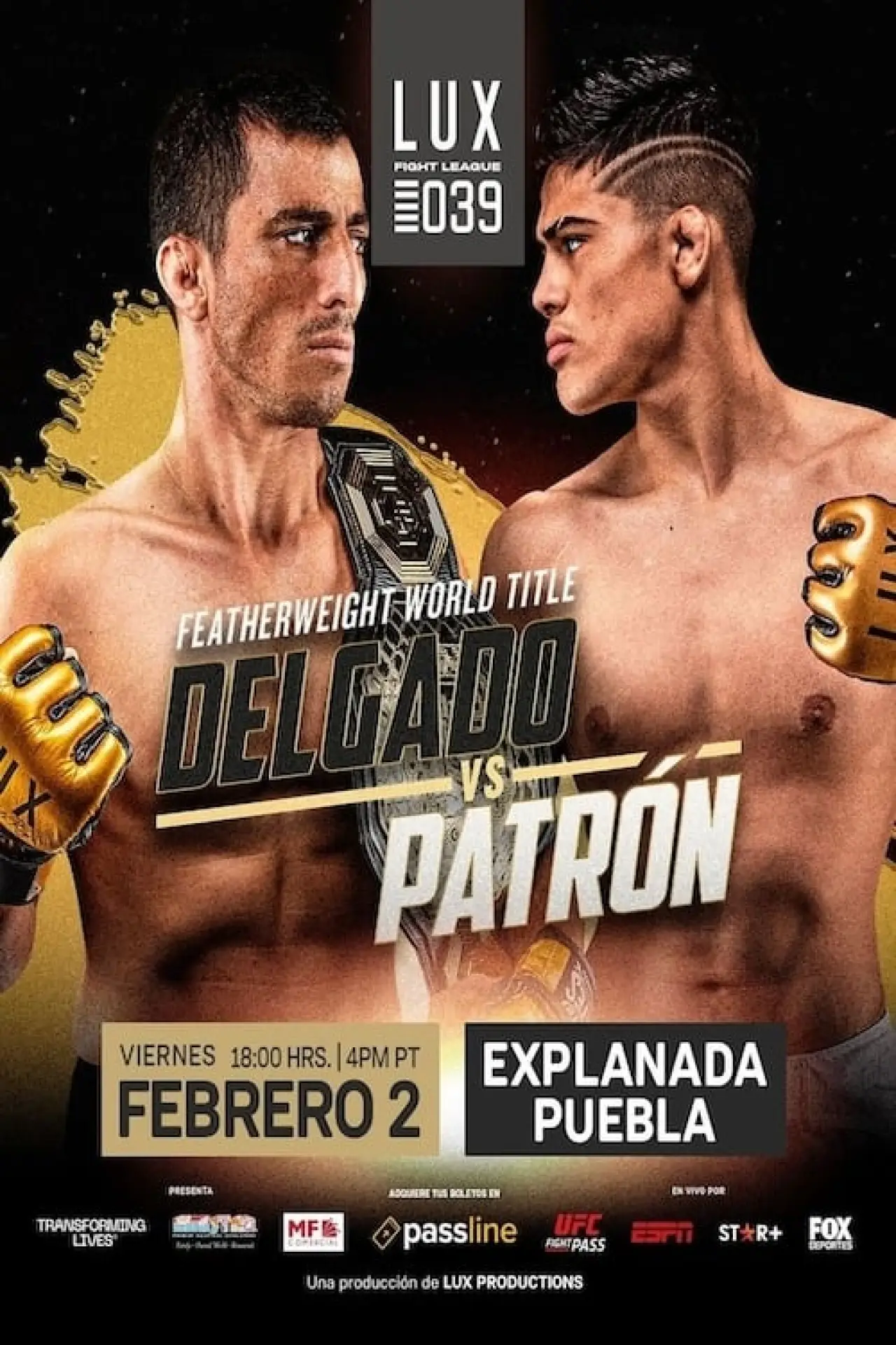 Plakat filmowy "LUX Fight League 039"