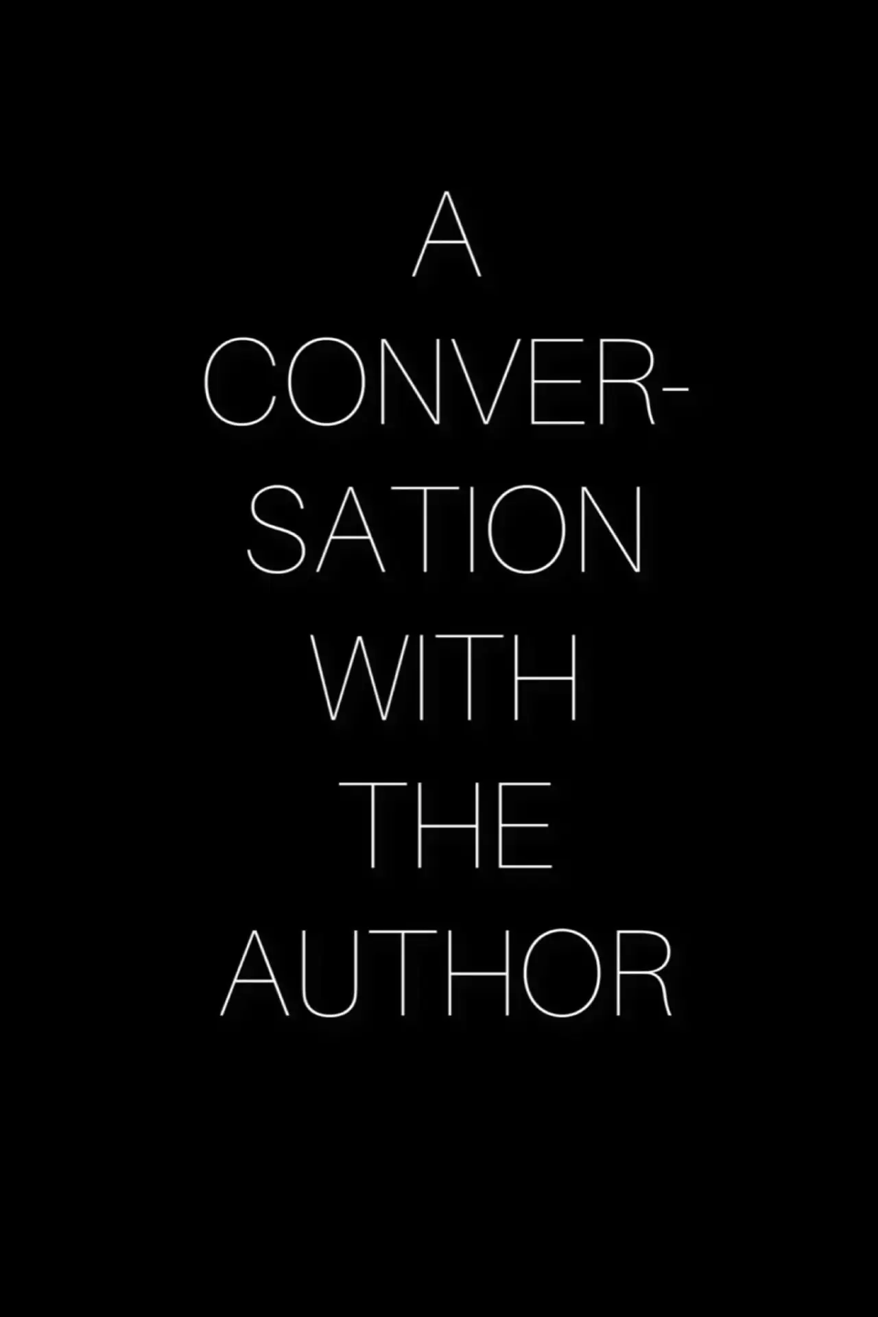 Plakat filmowy "Sundowners - A Conversation with the Author"