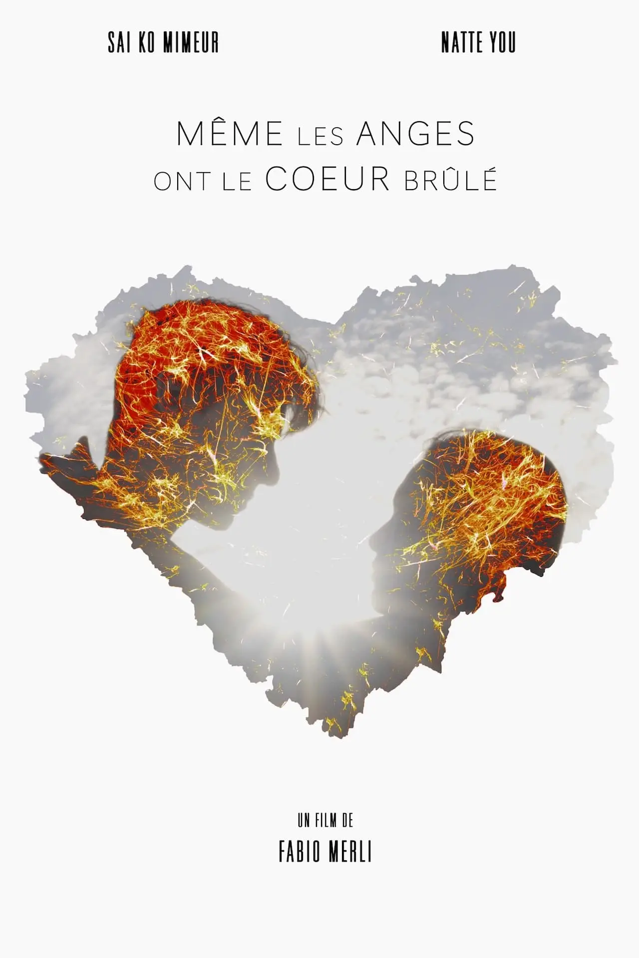 Plakat filmowy "Même les anges ont le coeur brûlé"