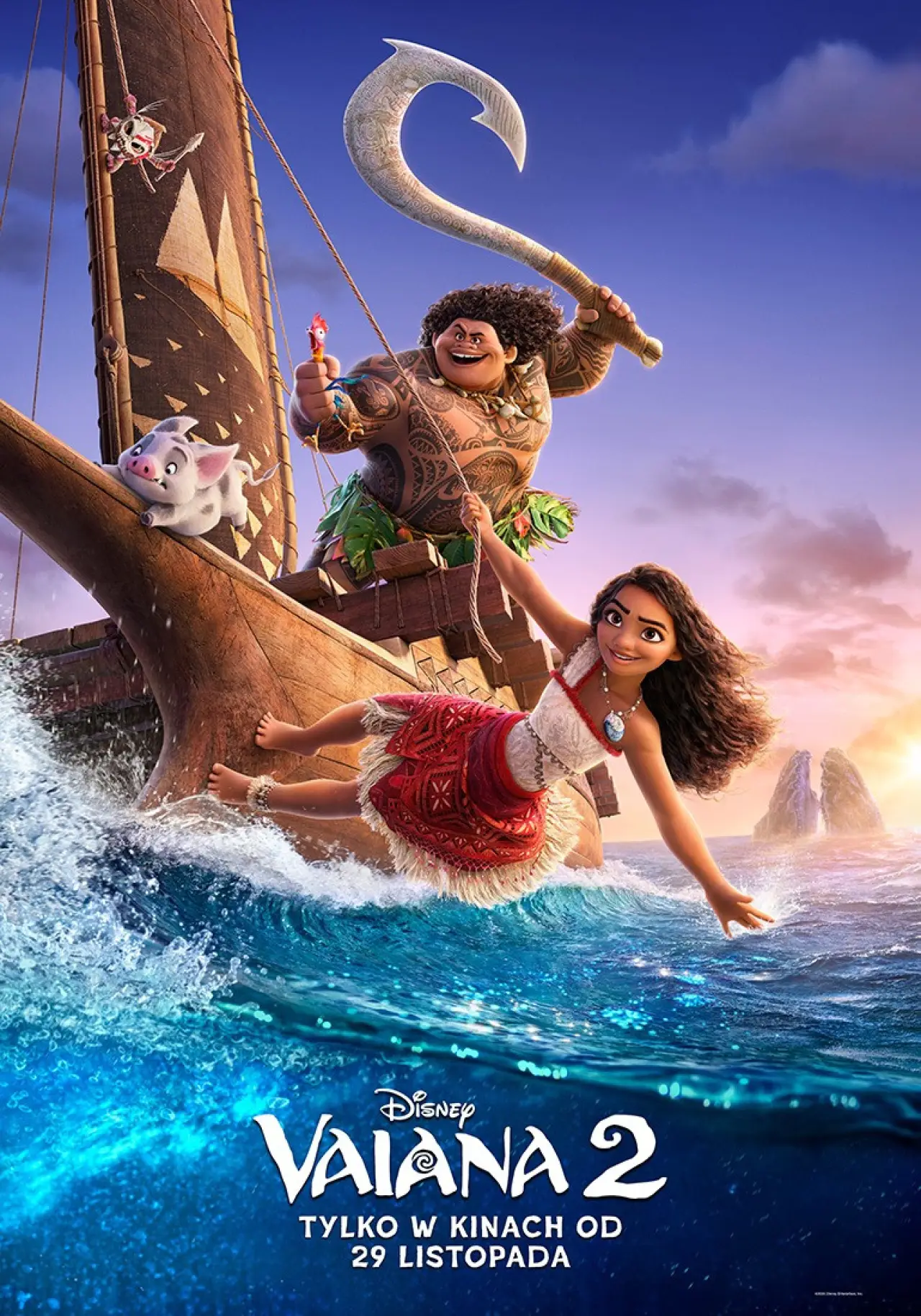 Plakat filmowy "Vaiana 2"