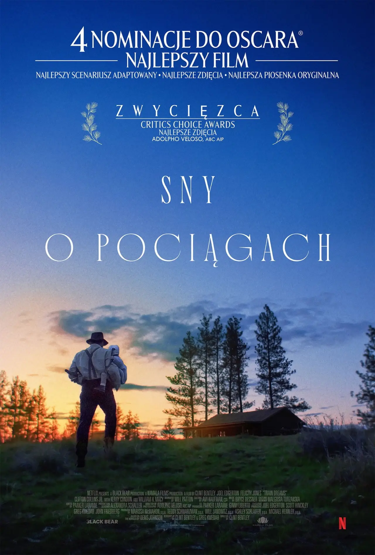Plakat filmowy "Sny o pociągach"
