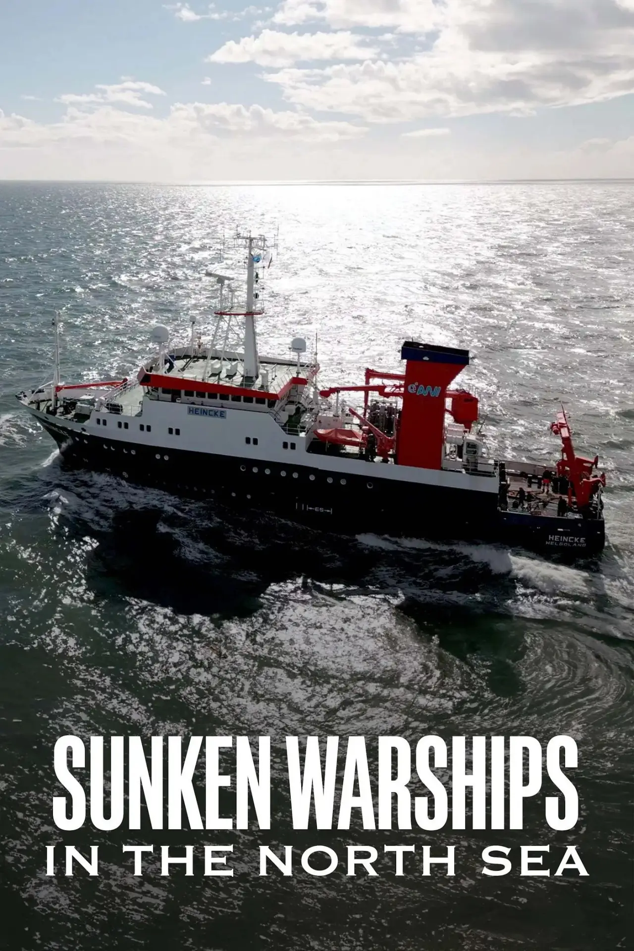 Plakat filmowy "Versenkte Kriegsschiffe in der Nordsee - Gefahr vom Meeresgrund"