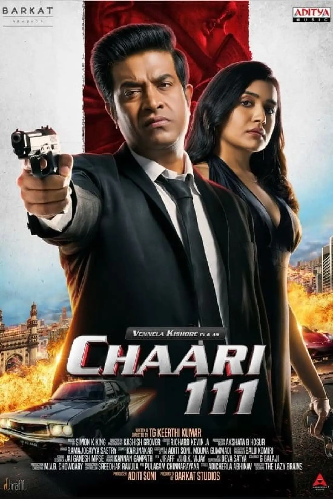 Plakat filmowy "చారి 111"