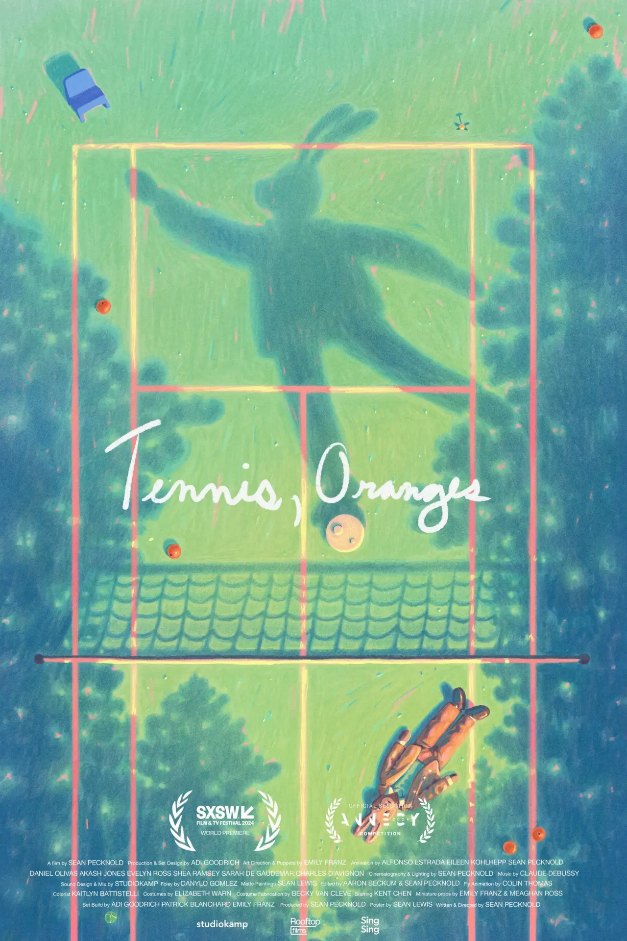 Plakat filmowy "Tennis, Oranges"