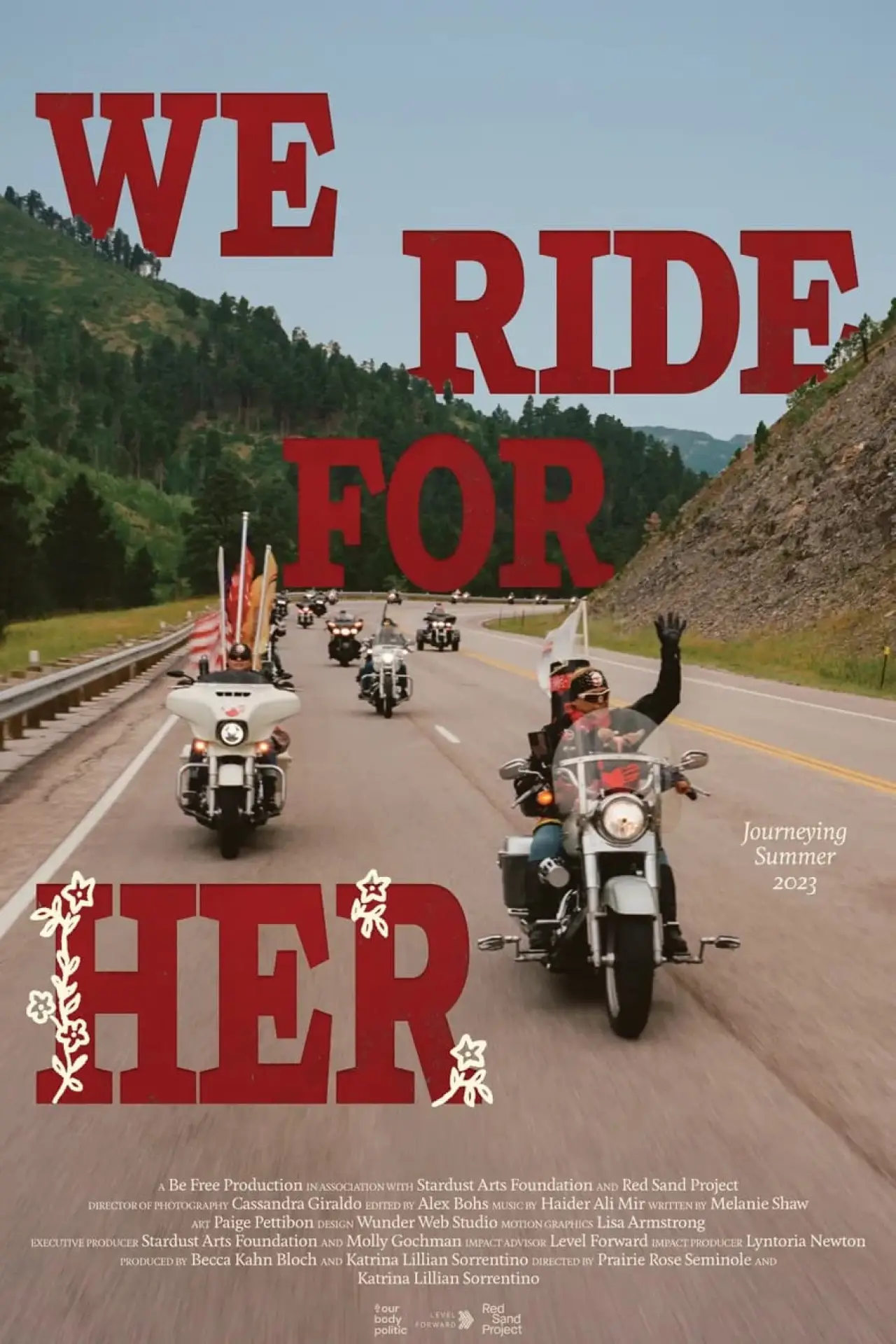 Plakat filmowy "We Ride for Her"