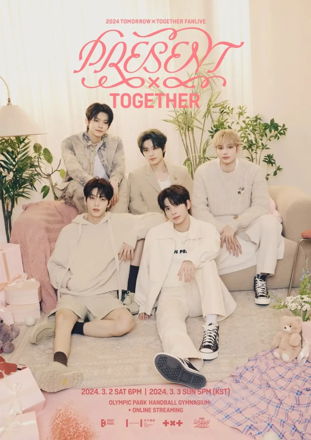 Plakat filmowy "2024 TXT FANLIVE PRESENT X TOGETHER"