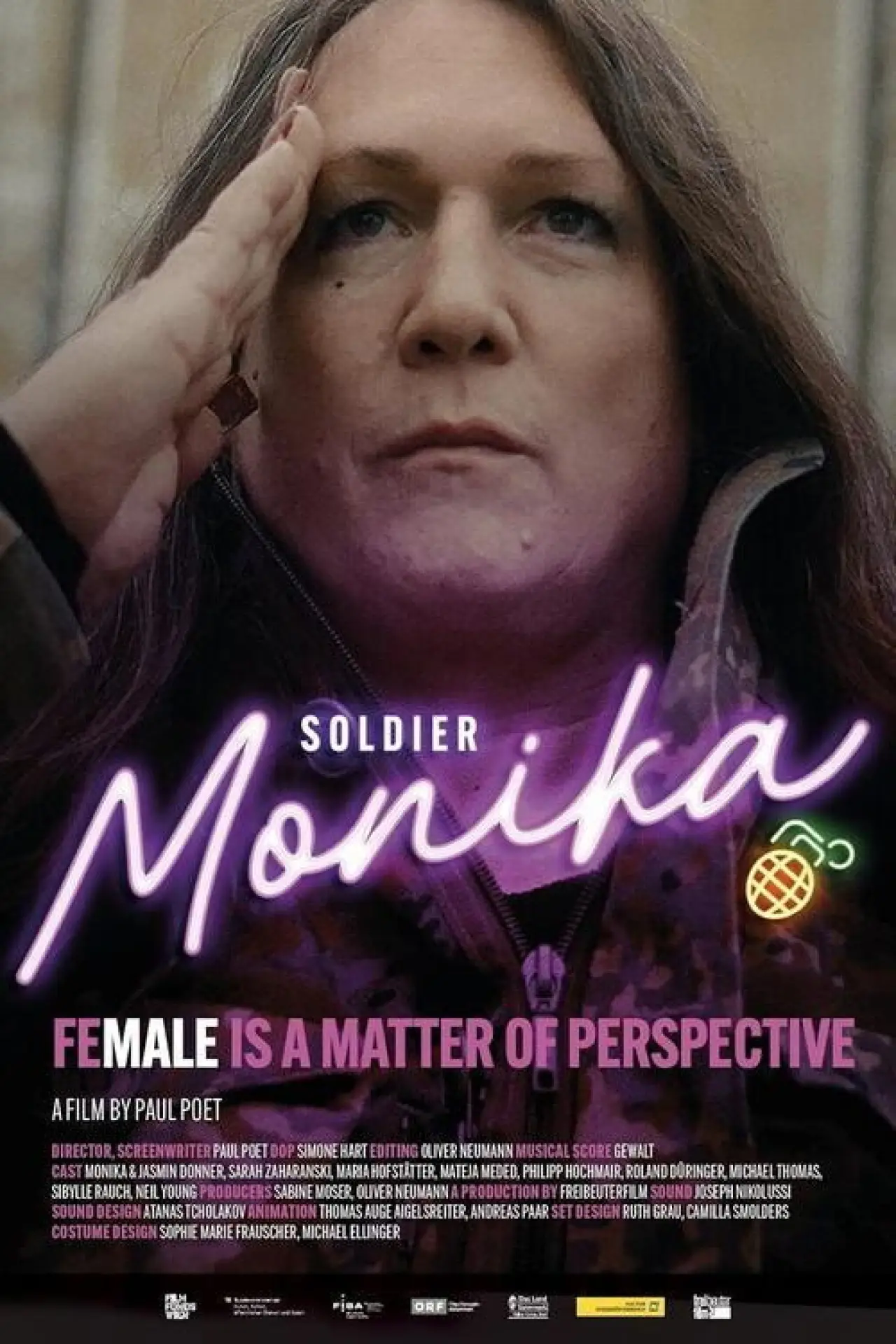 Plakat filmowy "Der Soldat Monika"
