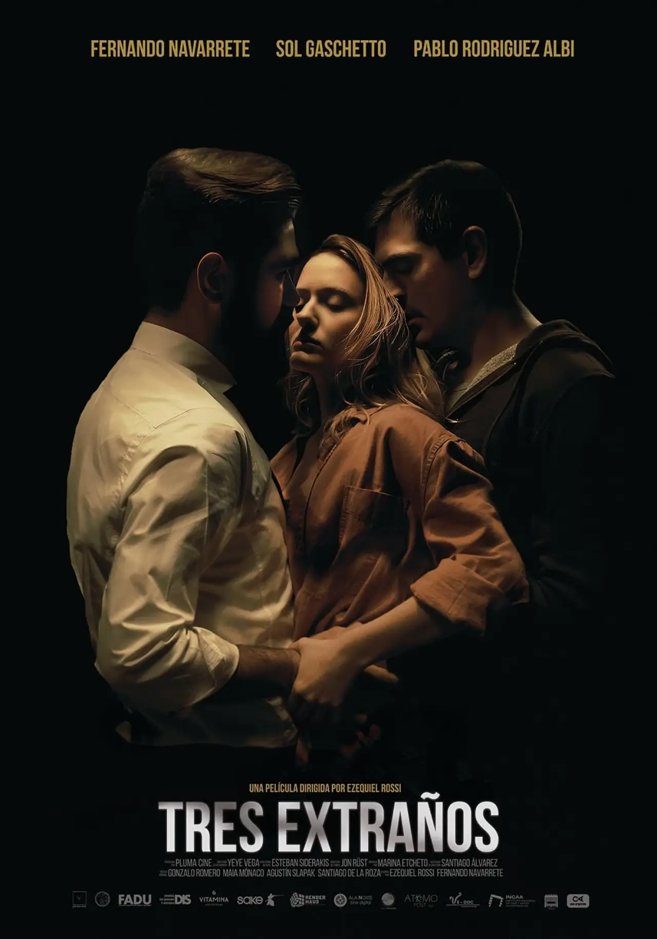 Plakat filmowy "Tres extraños"