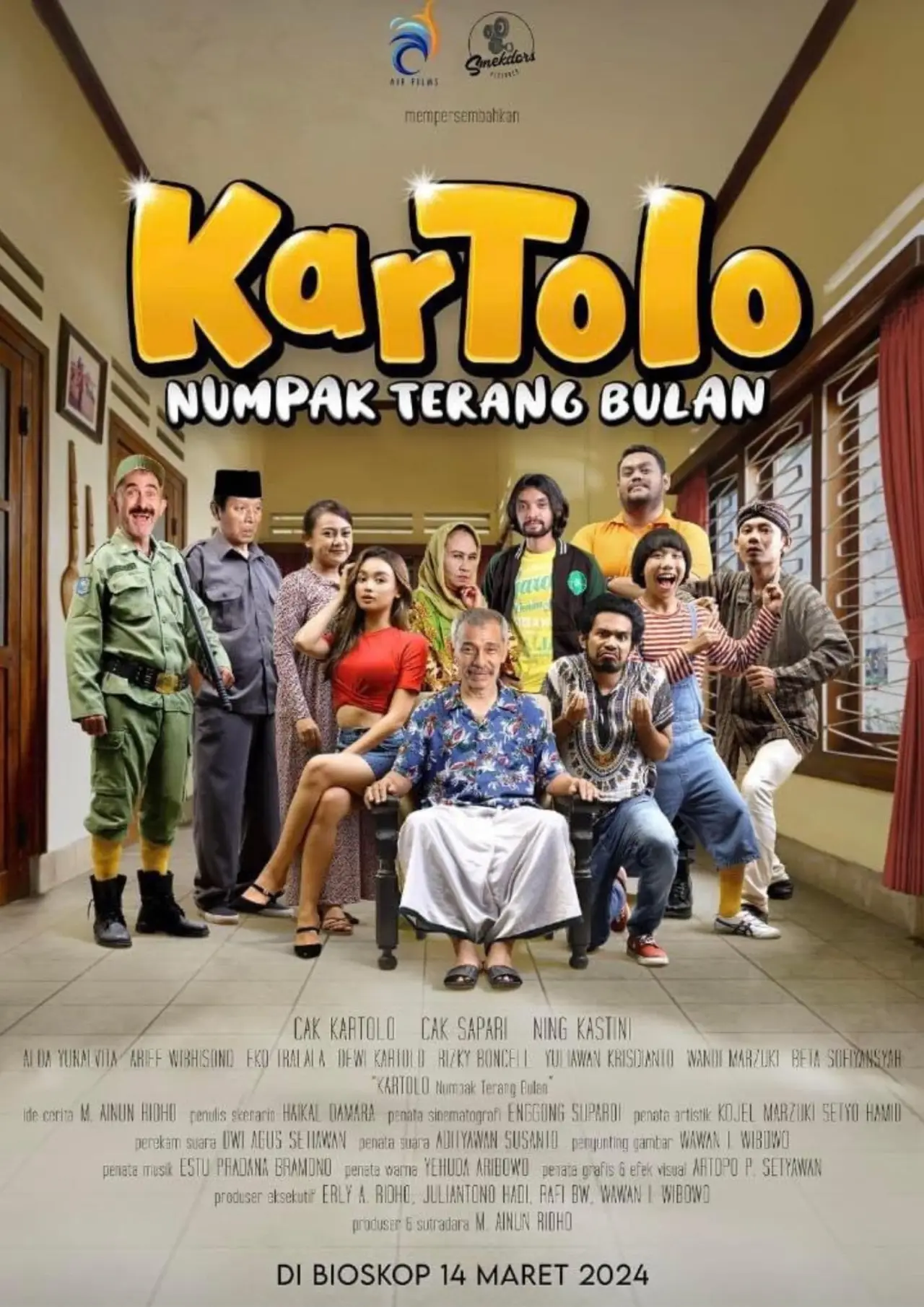 Plakat filmowy "Kartolo Numpak Terang Bulan"