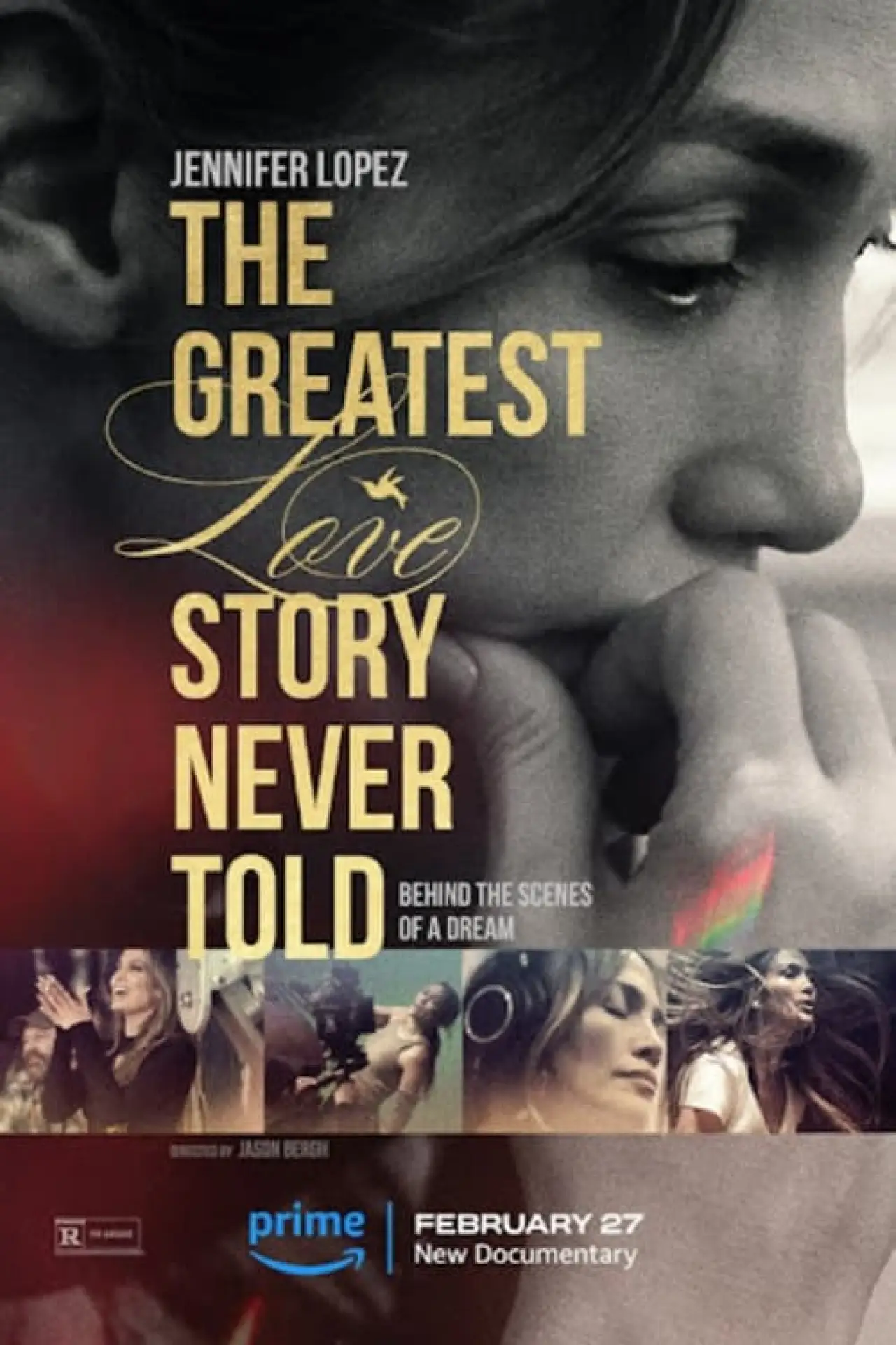 Plakat filmowy "Nieopowiedziana historia wielkiej miłości"