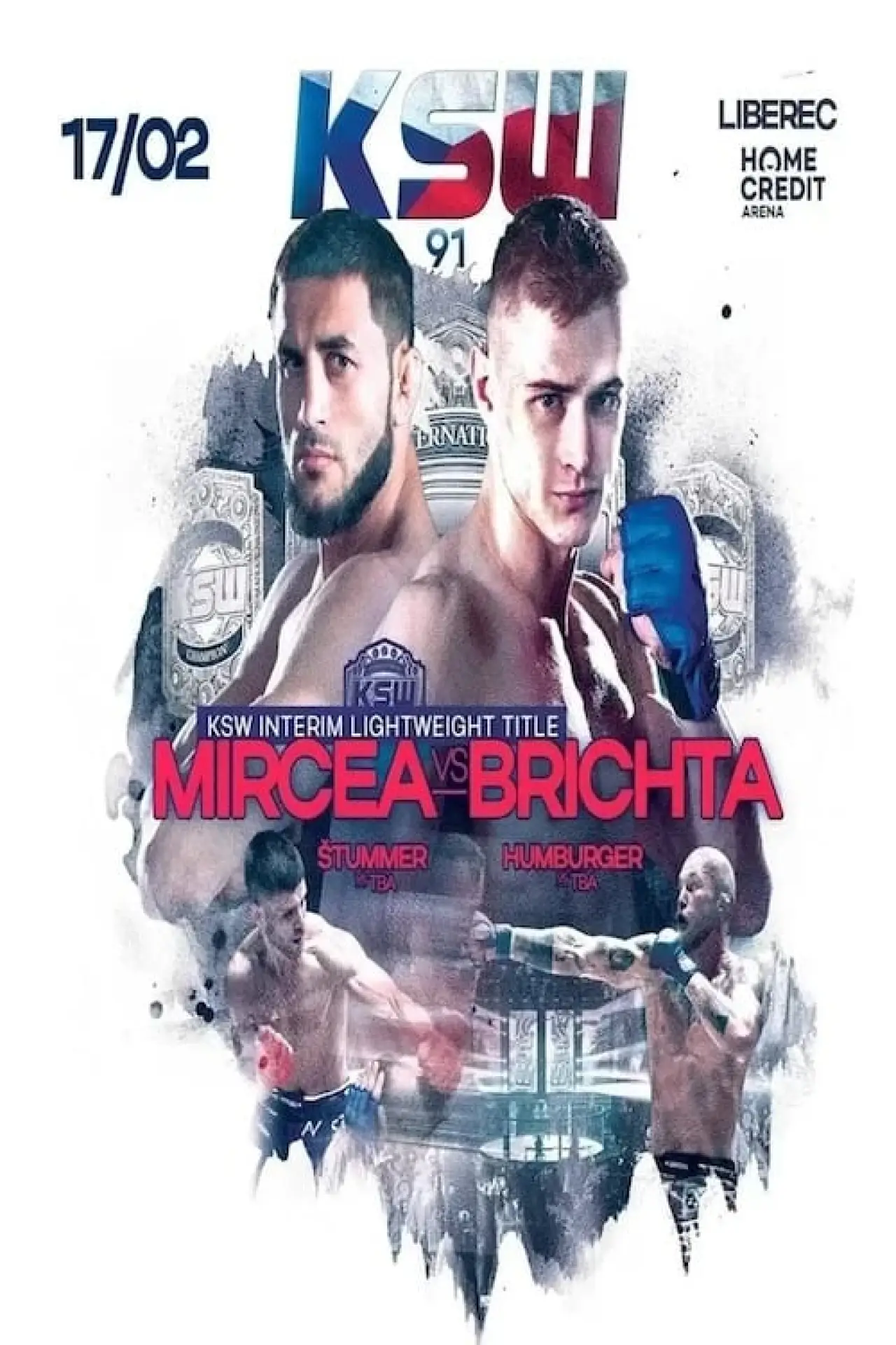 Plakat filmowy "KSW 91: Mircea vs. Brichta"