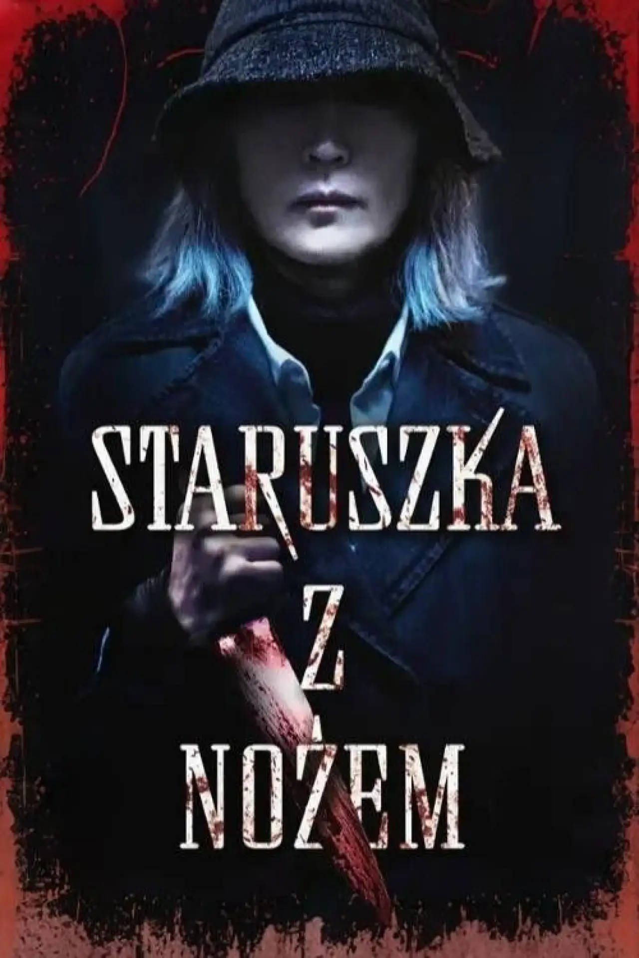 Plakat filmowy "Staruszka z nożem"
