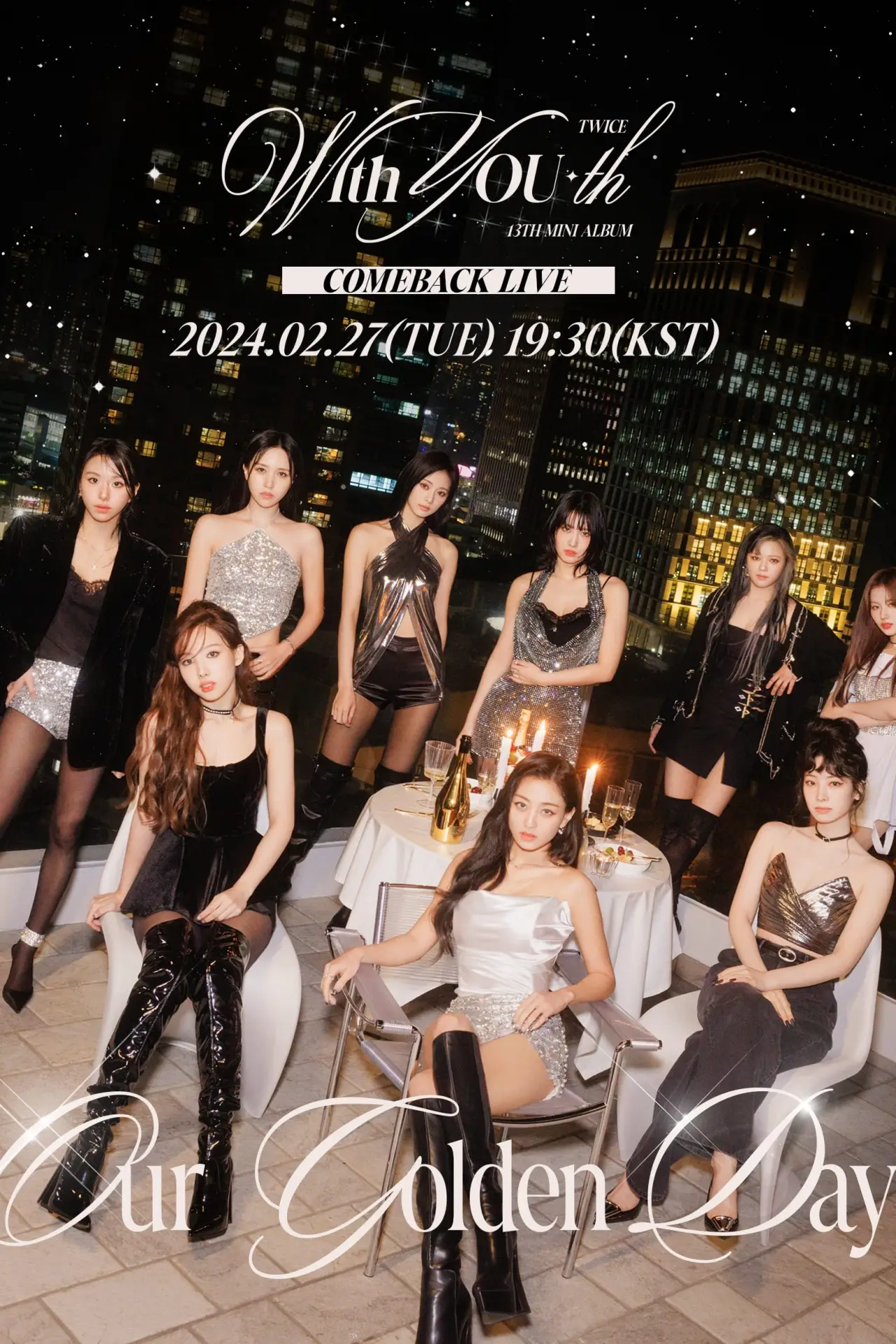 Plakat filmowy "TWICE 13TH MINI ALBUM [With YOU-th] COMEBACK LIVE: Our Golden Day"