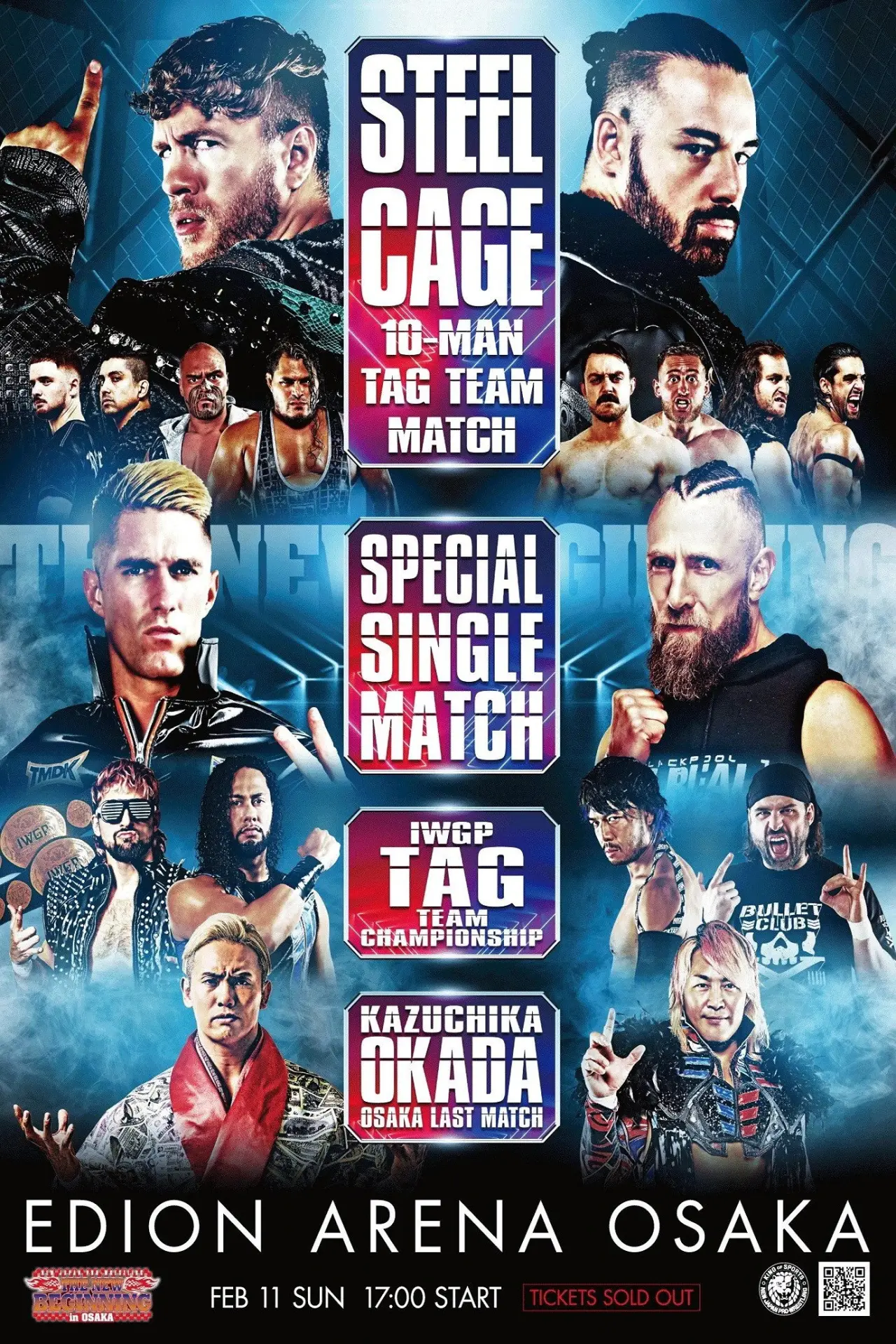 Plakat filmowy "NJPW The New Beginning in Osaka 2024"
