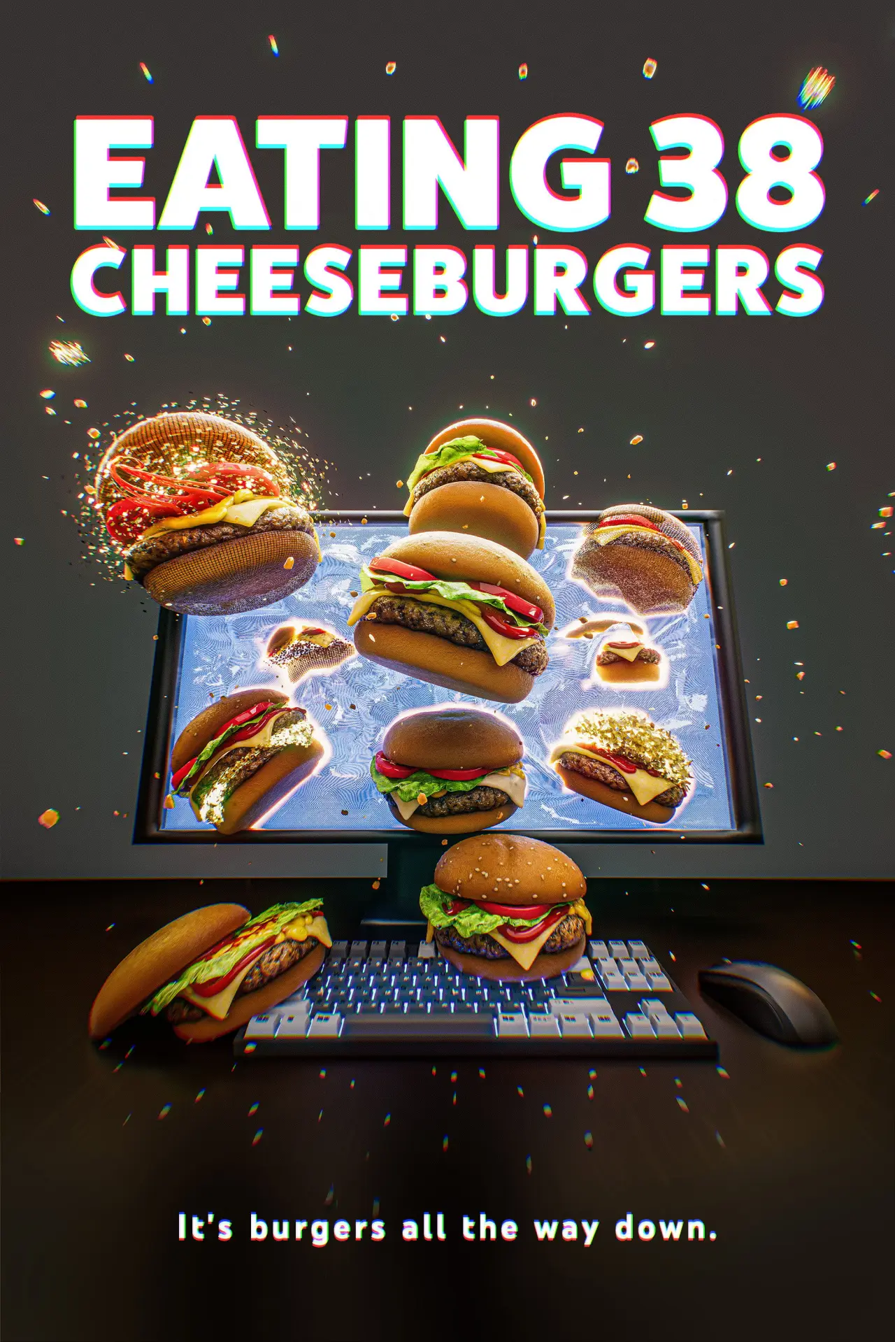 Plakat filmowy "Eating 38 Cheeseburgers"