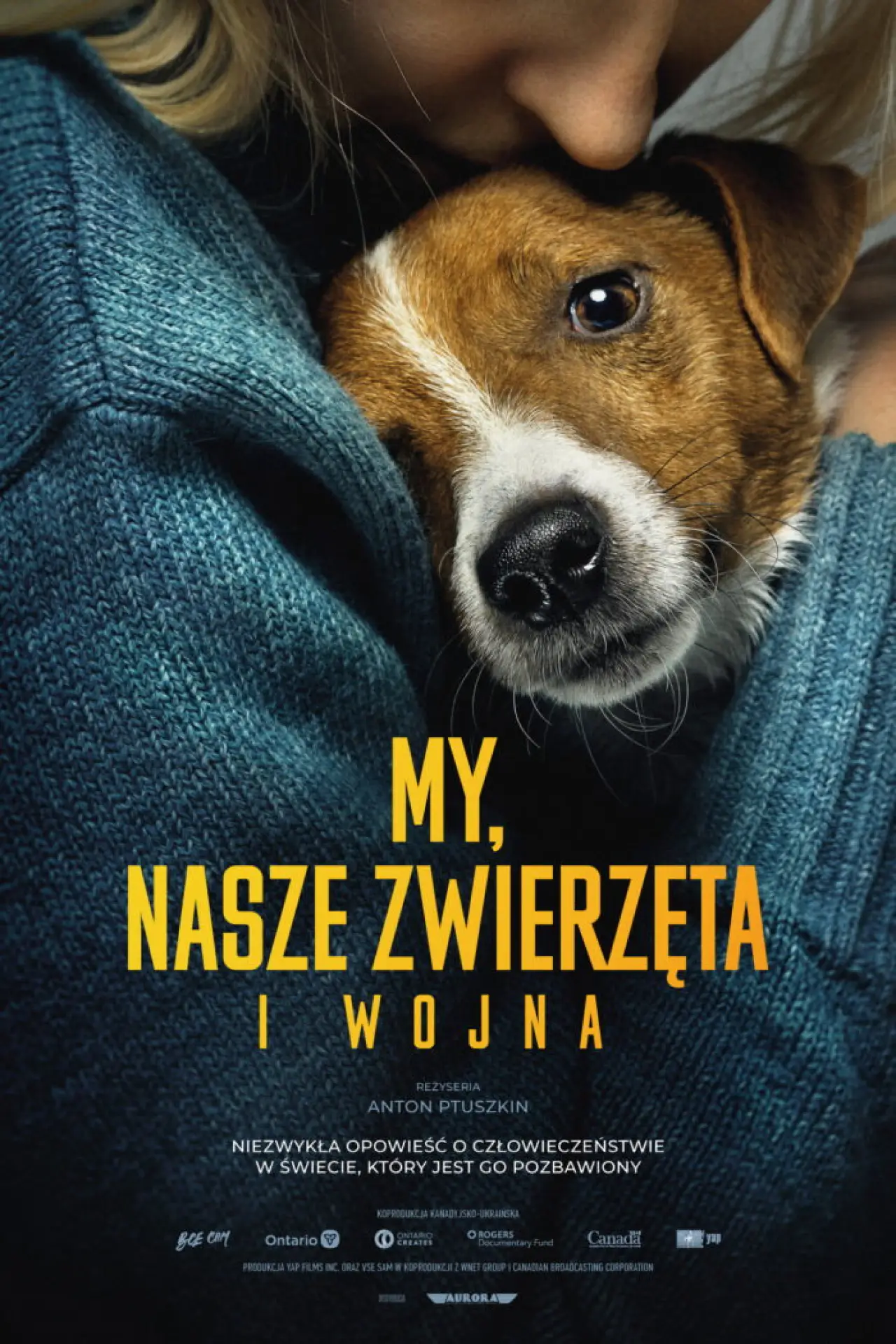 Plakat filmowy "My, nasze zwierzęta i wojna"