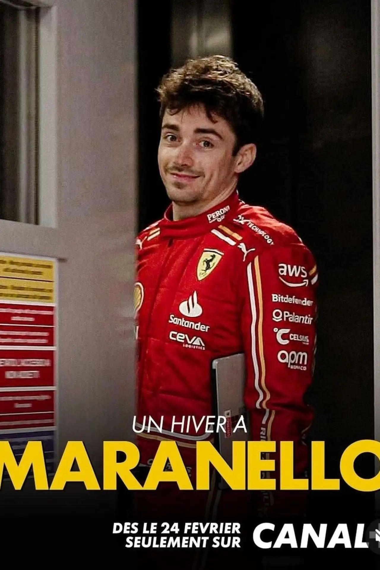 Plakat filmowy "Ferrari, un hiver à Maranello"