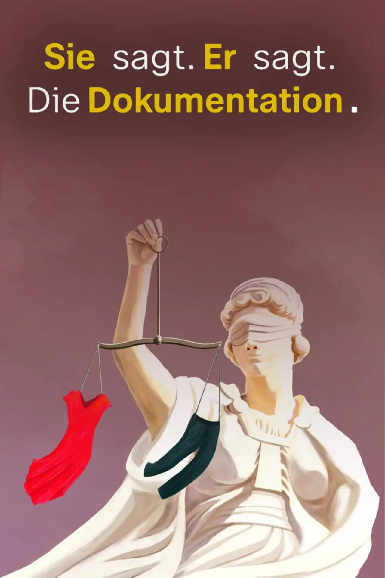 Plakat filmowy "Sie sagt. Er sagt. Die Dokumentation."