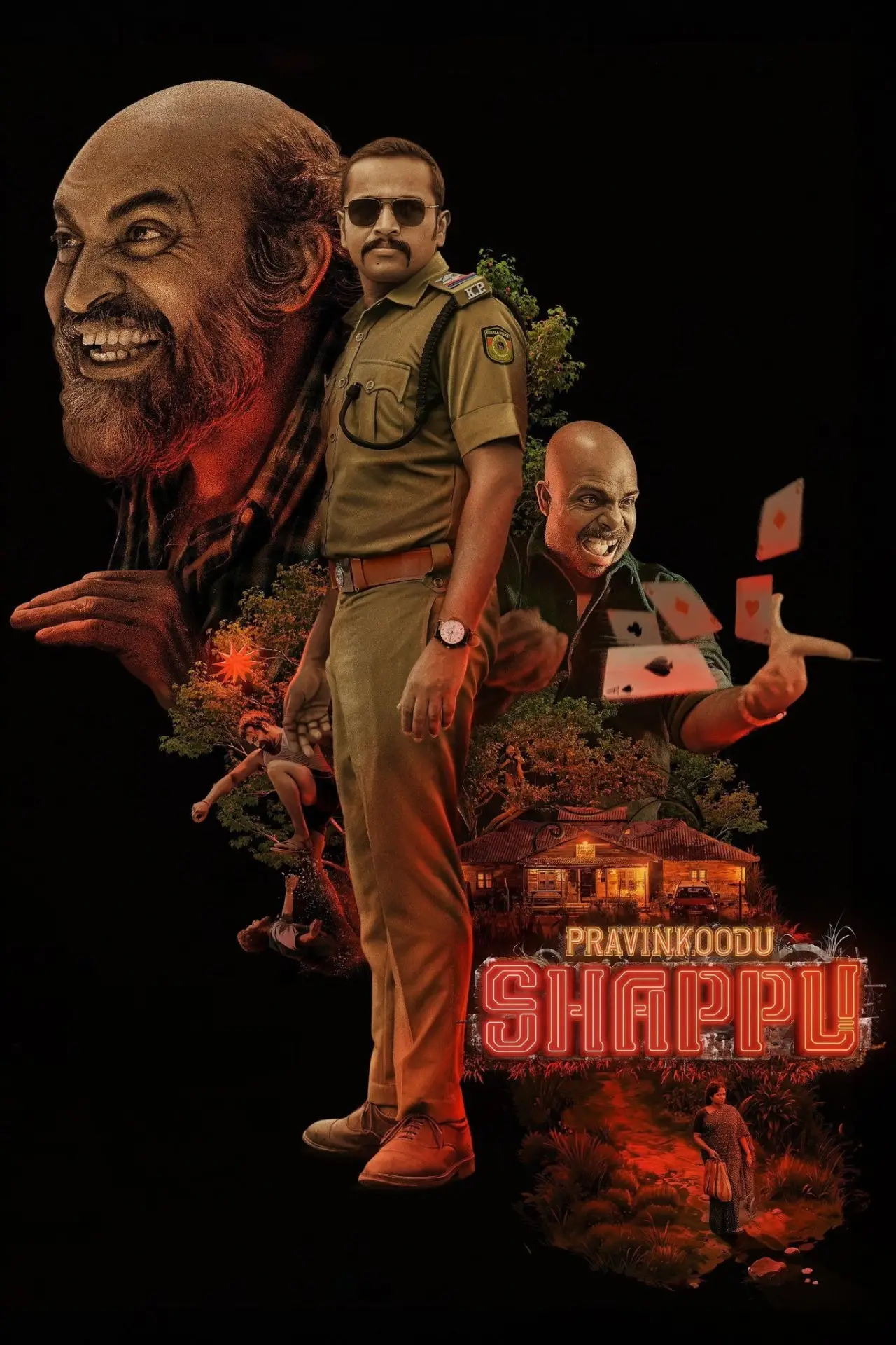 Plakat filmowy "പ്രാവിൻകൂട് ഷാപ്പു"