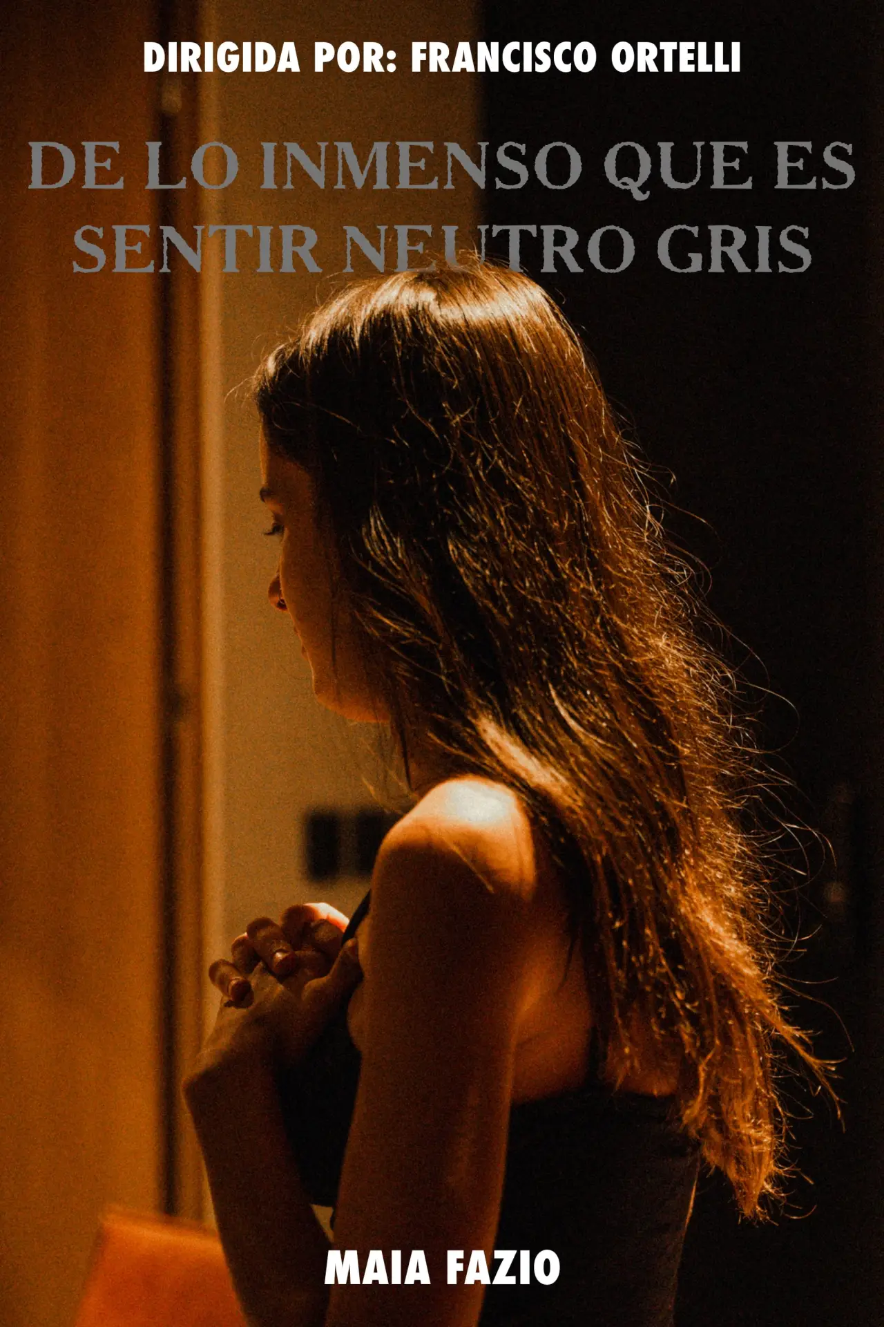Plakat filmowy "De lo inmenso que es Sentir Neutro Gris"