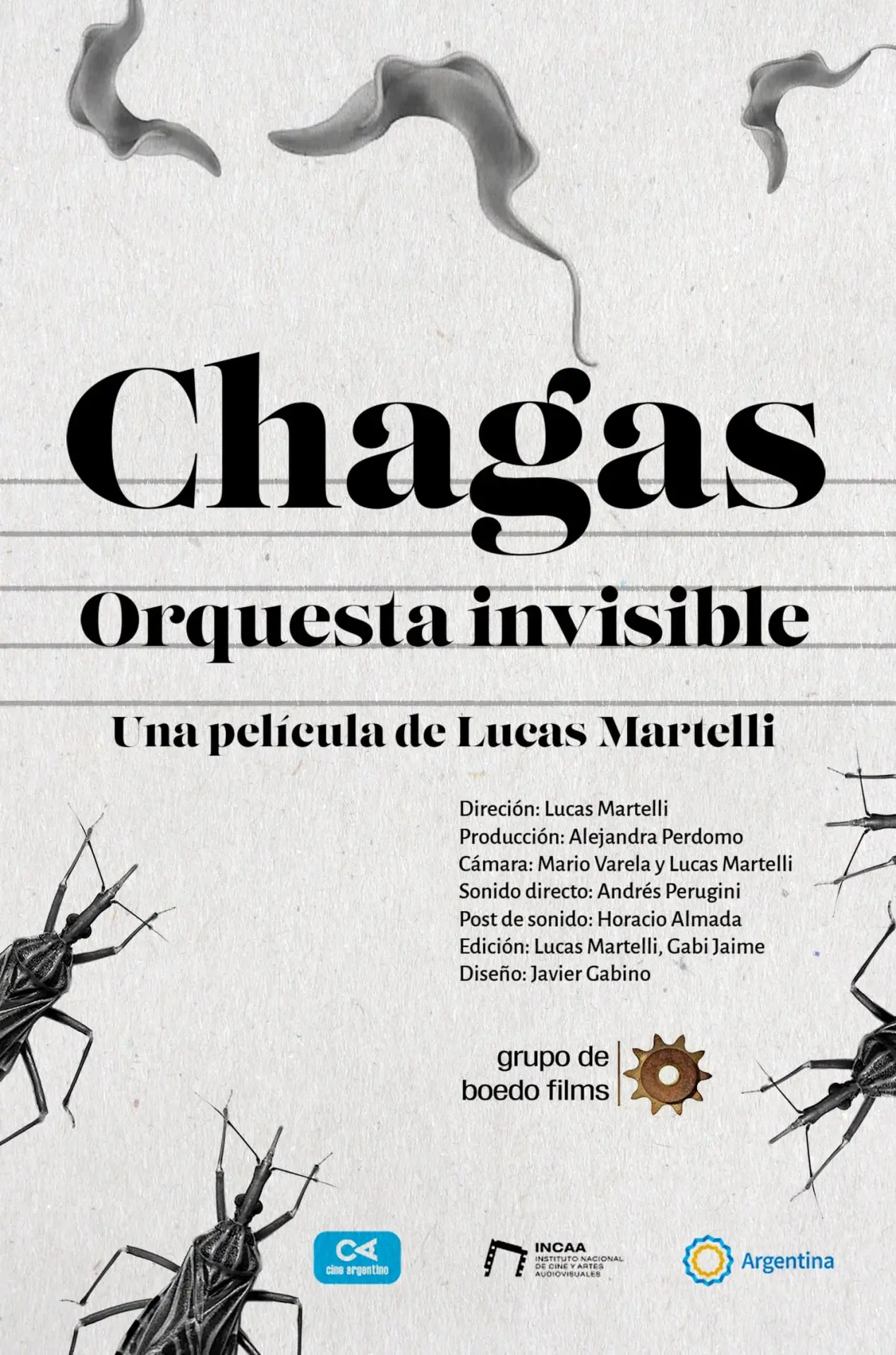 Plakat filmowy "Chagas, orquesta invisible"