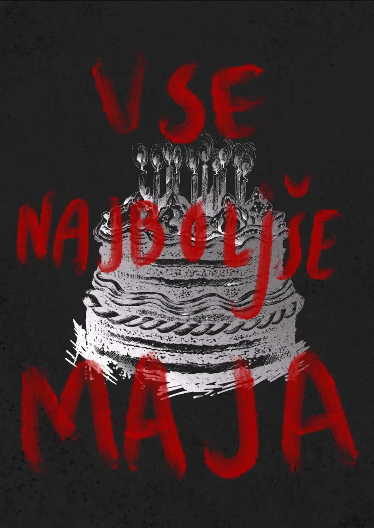 Plakat filmowy "Vse najboljše Maja!"
