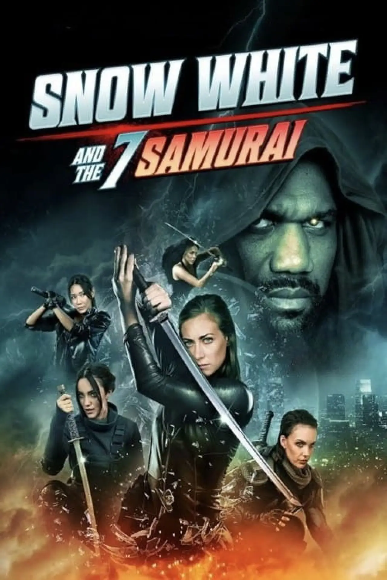 Plakat filmowy "Snow White and the 7 Samurai"