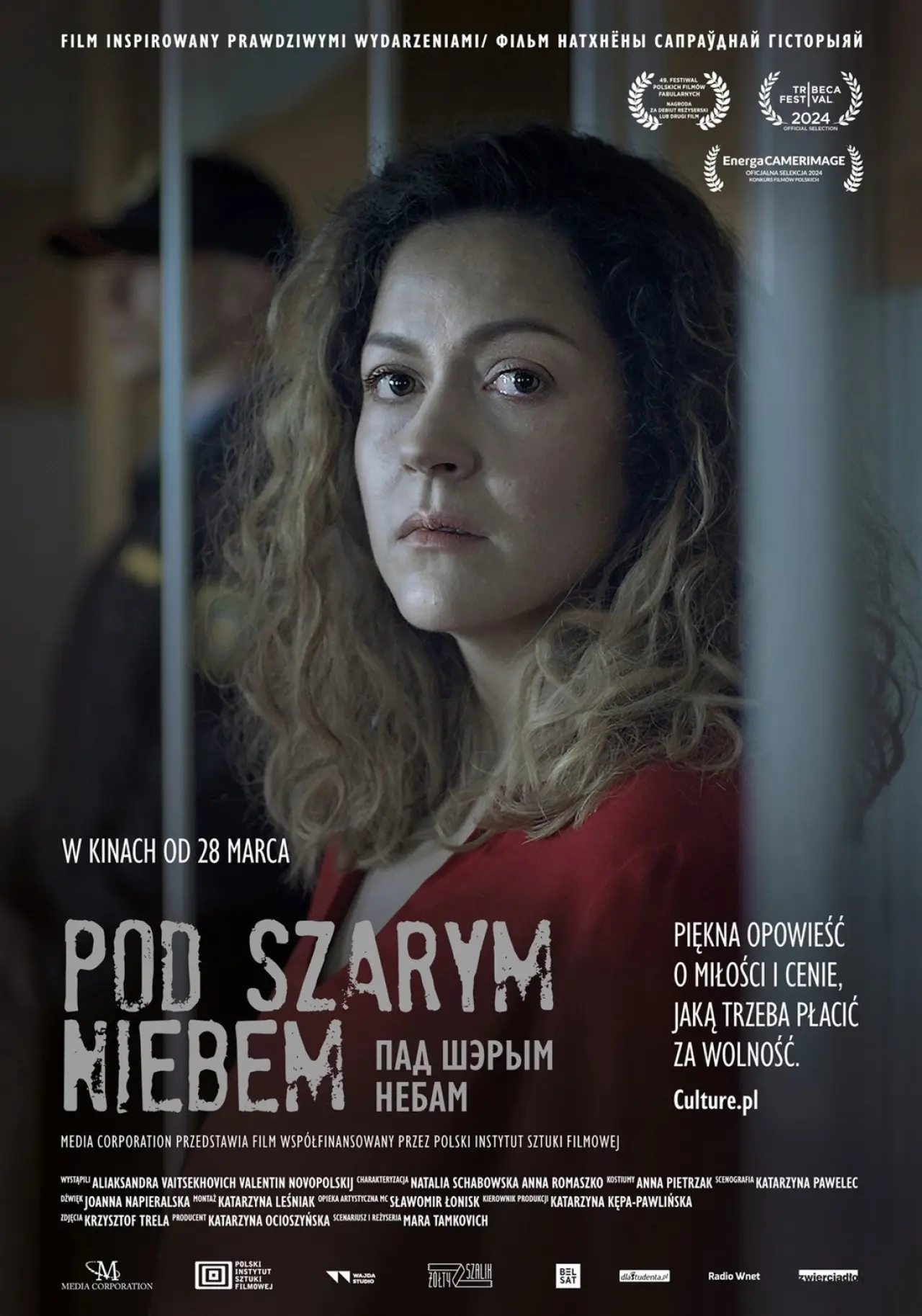 Plakat filmowy "Pod szarym niebem"
