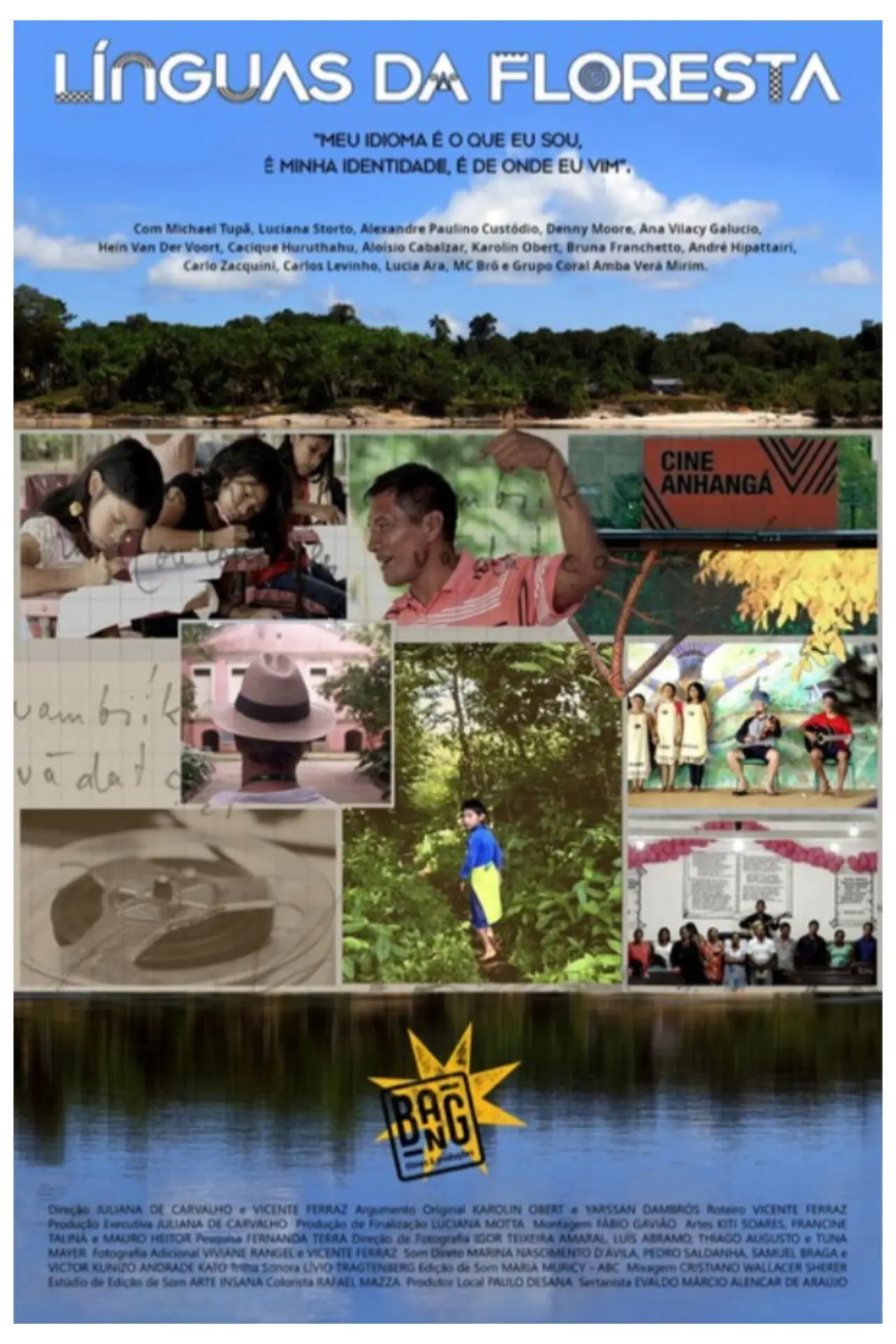 Plakat filmowy "Línguas da Floresta"