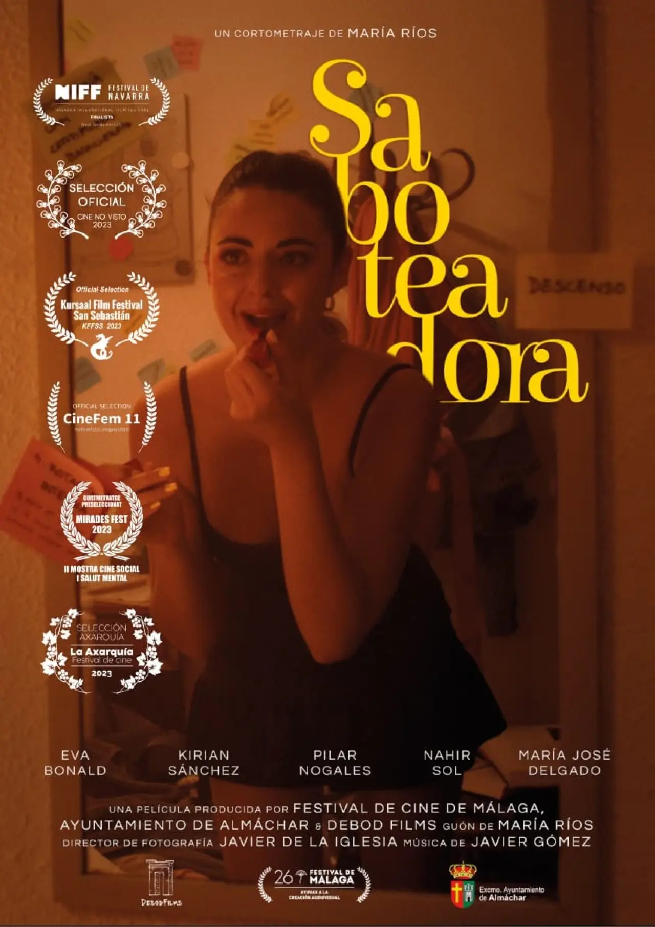 Plakat filmowy "Saboteadora"