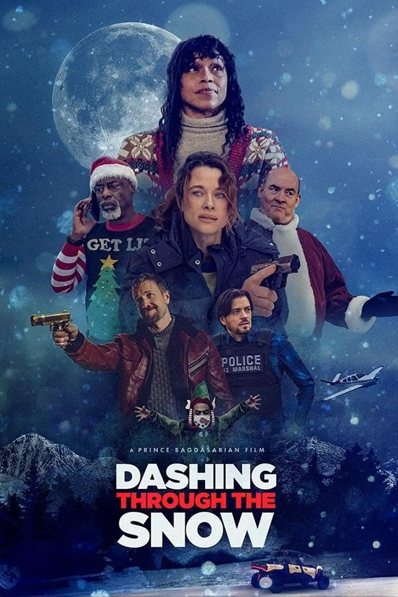 Plakat filmowy "Dashing Through the Snow"